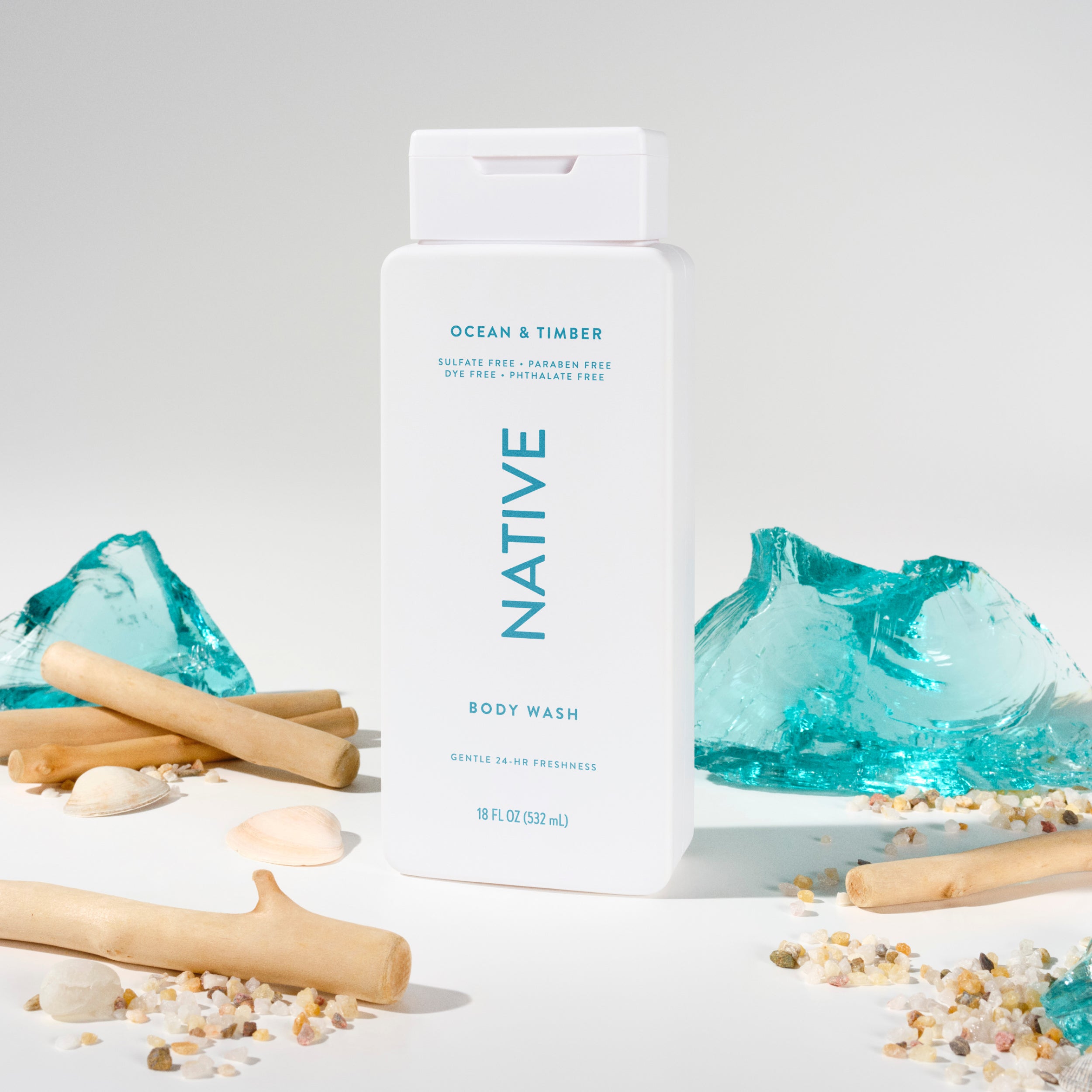 Ocean and Timber Body Wash Classic 18oz Care Collection