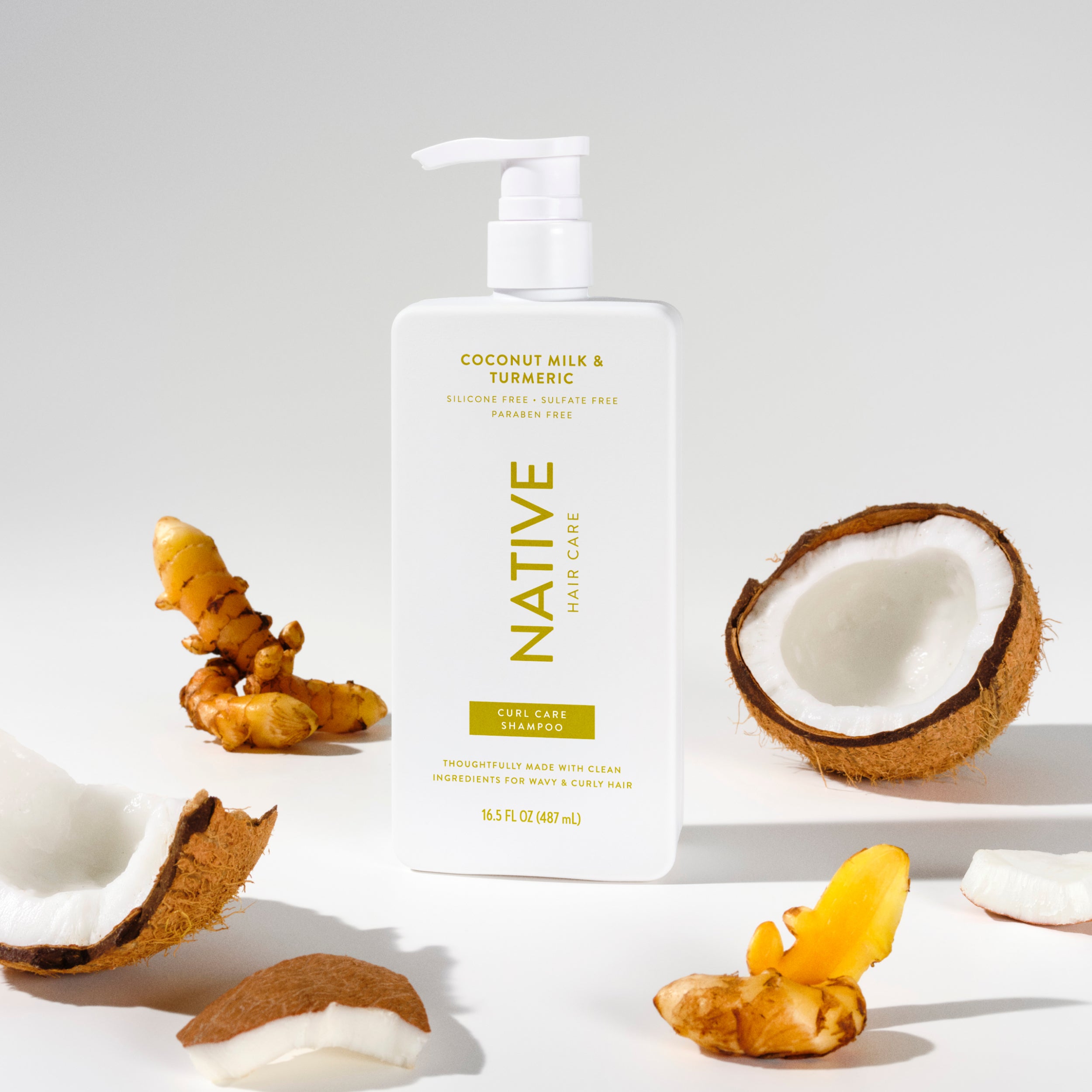 Coconut Milk and Turmeric Curl Care Shampoo Classic 16.5oz Care Collection