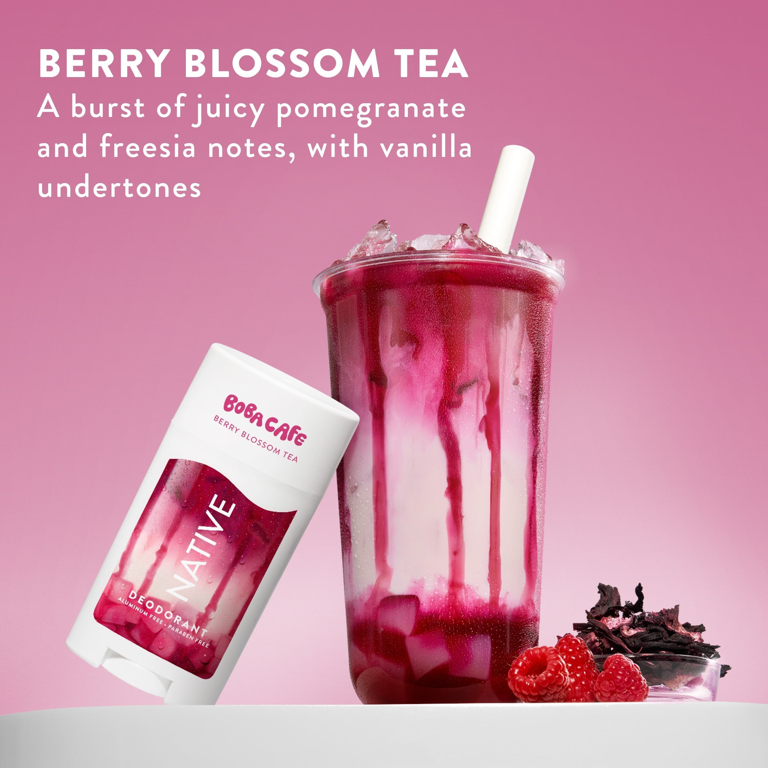 Berry Blossom Tea Deodorant Stick Limited Edition 2.65oz Care Collection