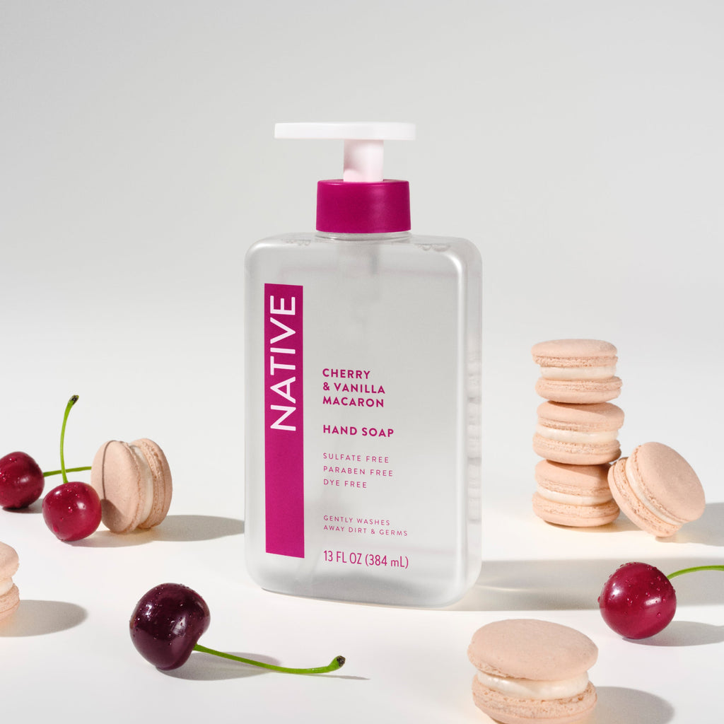 Cherry and Vanilla Macaron Hand Soap Classic 13oz Care Collection