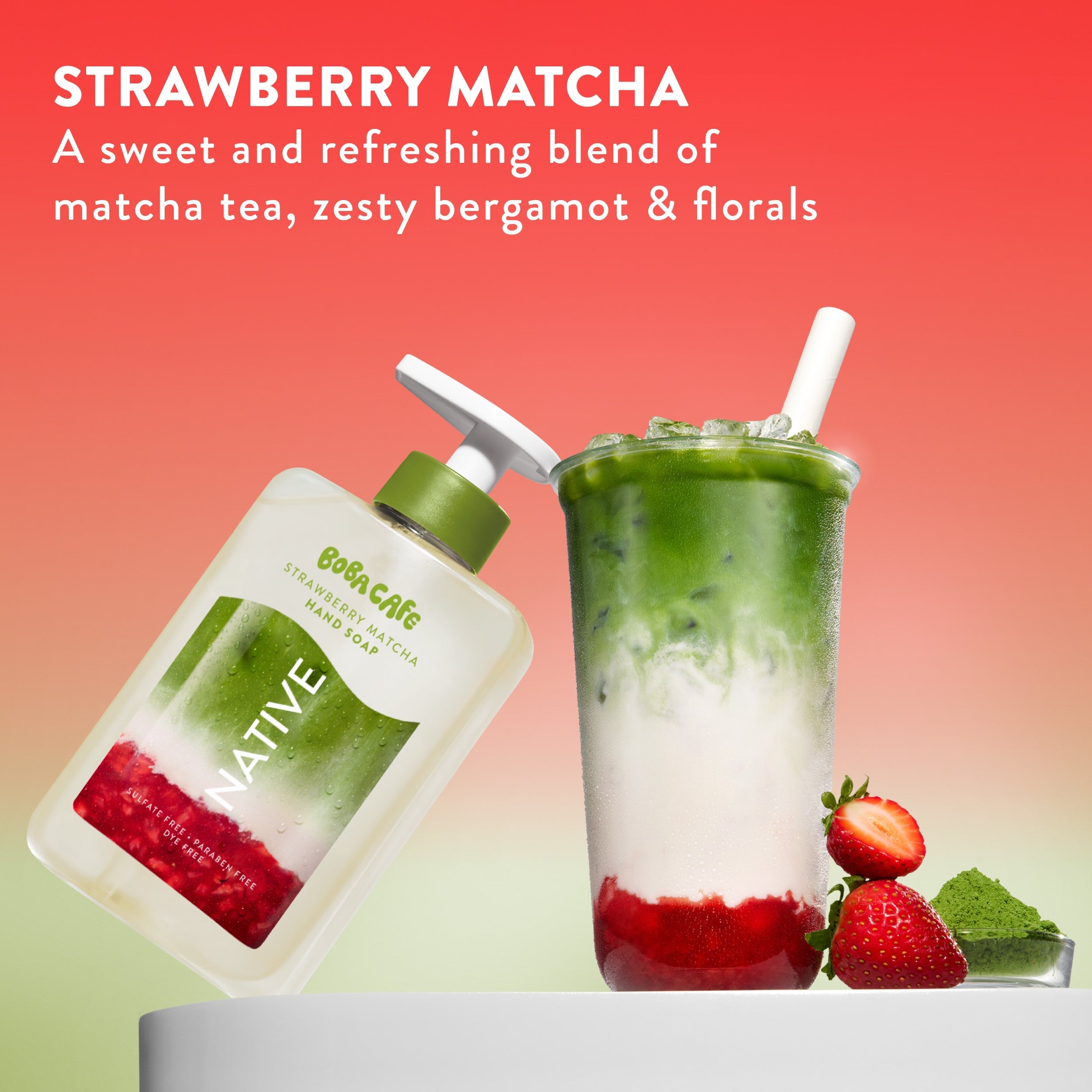 Strawberry Matcha Hand Soap Limited Edition 13oz Care Collection