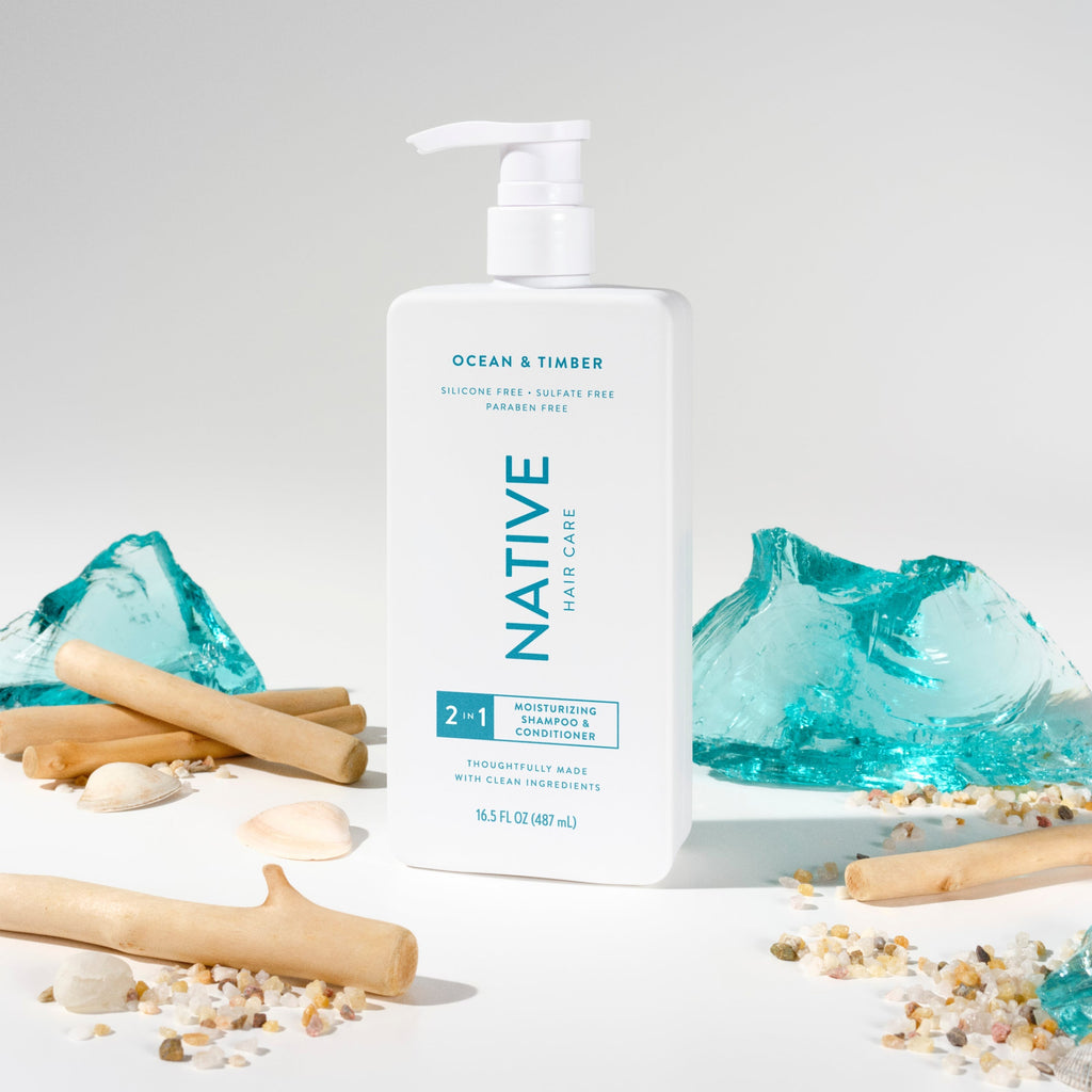 Ocean and Timber Moisturizing 2 in 1 Shampoo and Conditioner Classic 16.5oz Care Collection