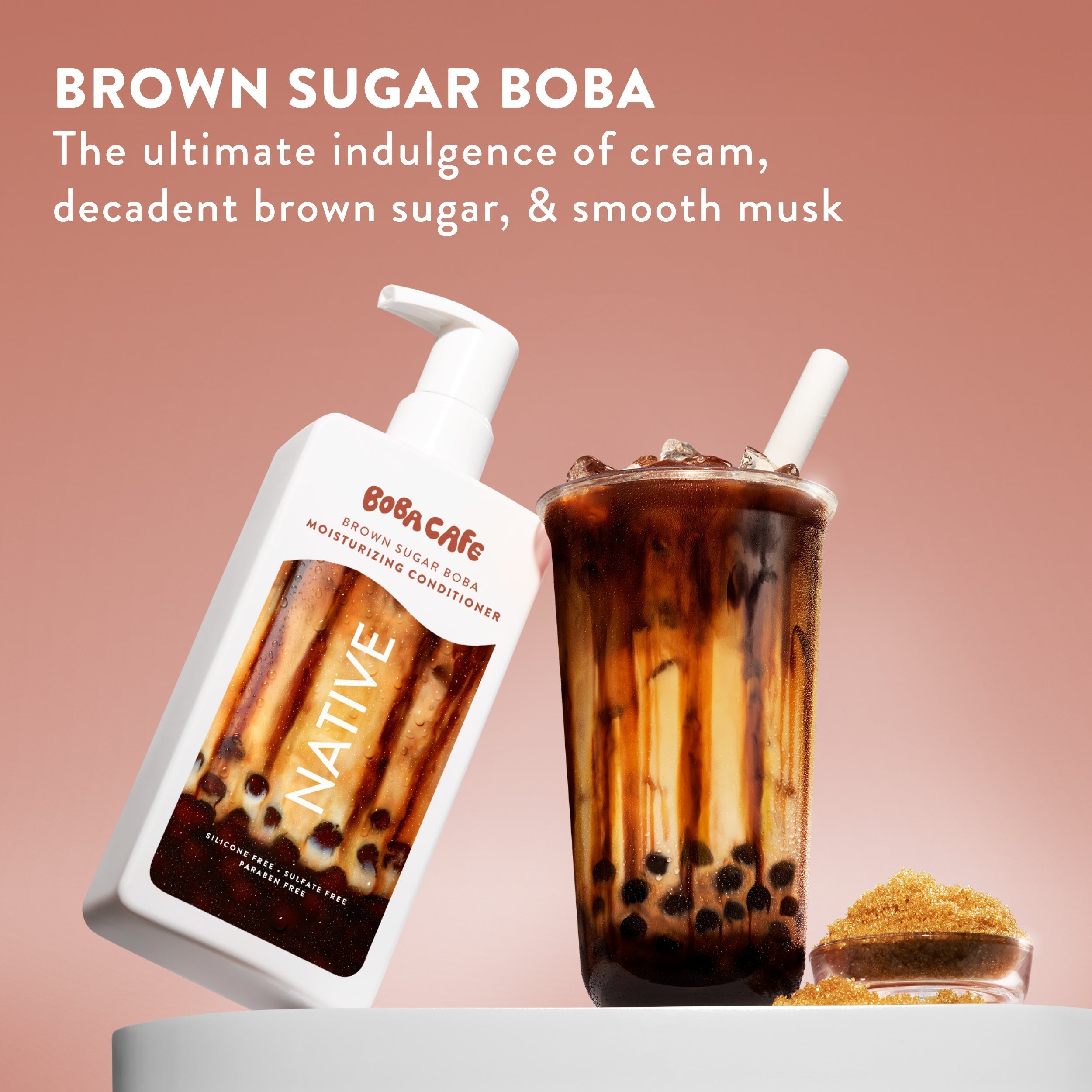 Brown Sugar Boba Moisturizing Conditioner Limited Edition 16.5oz Care Collection