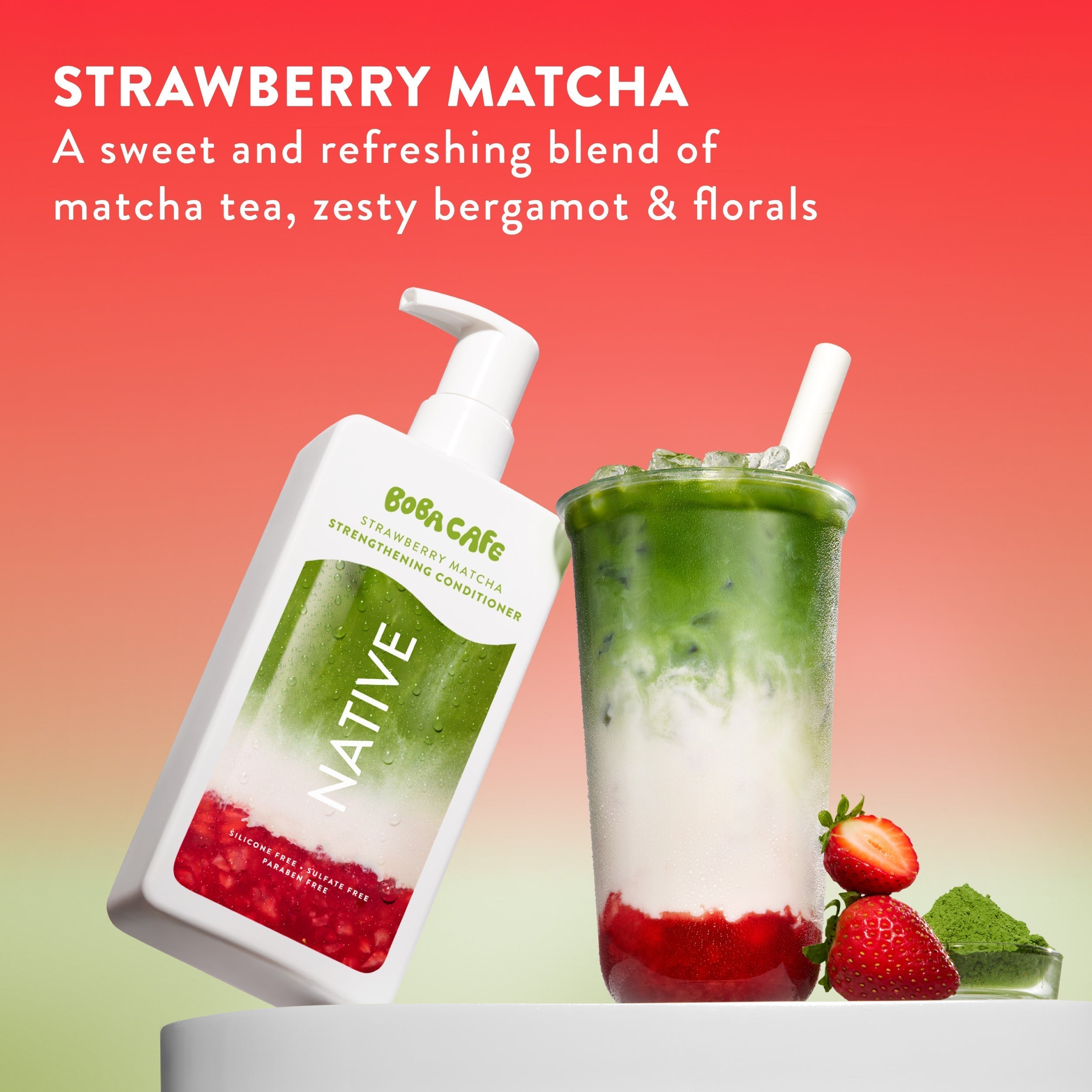 Strawberry Matcha Strengthening Conditioner Limited Edition 16.5oz Care Collection