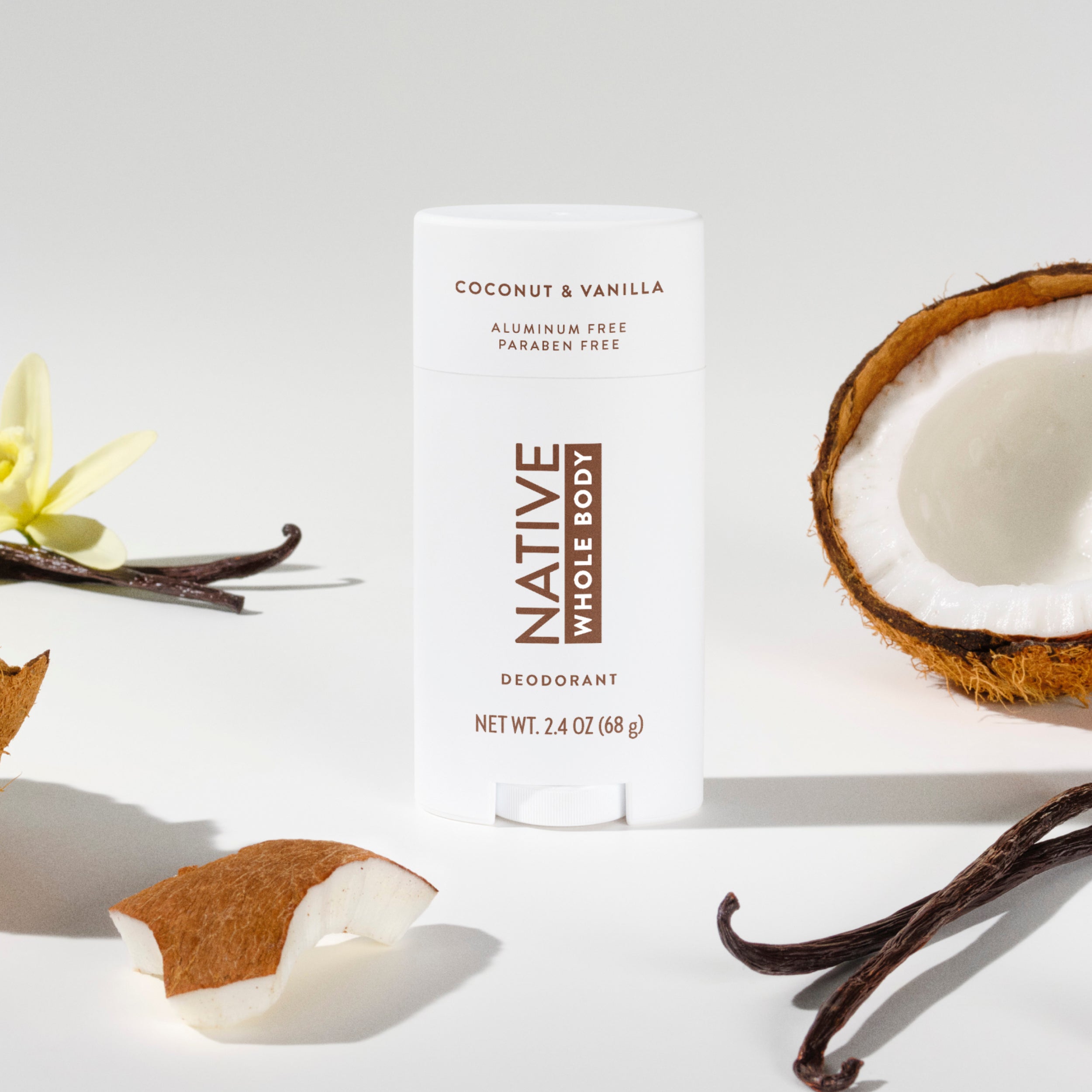 Coconut and Vanilla Whole Body Deodorant Stick Classic 2.4oz Care Collection