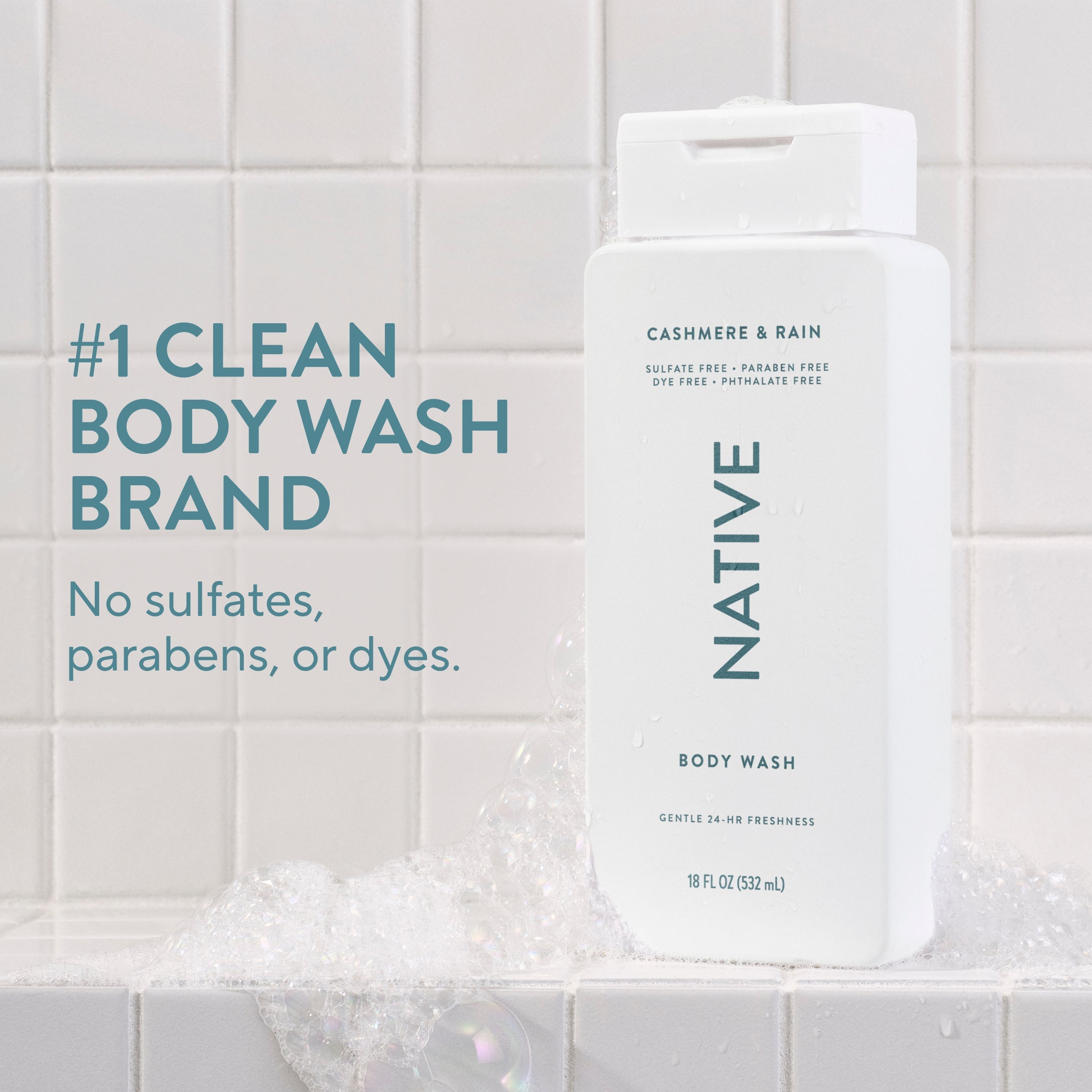 Cashmere and Rain Body Wash Classic 18oz Care Collection