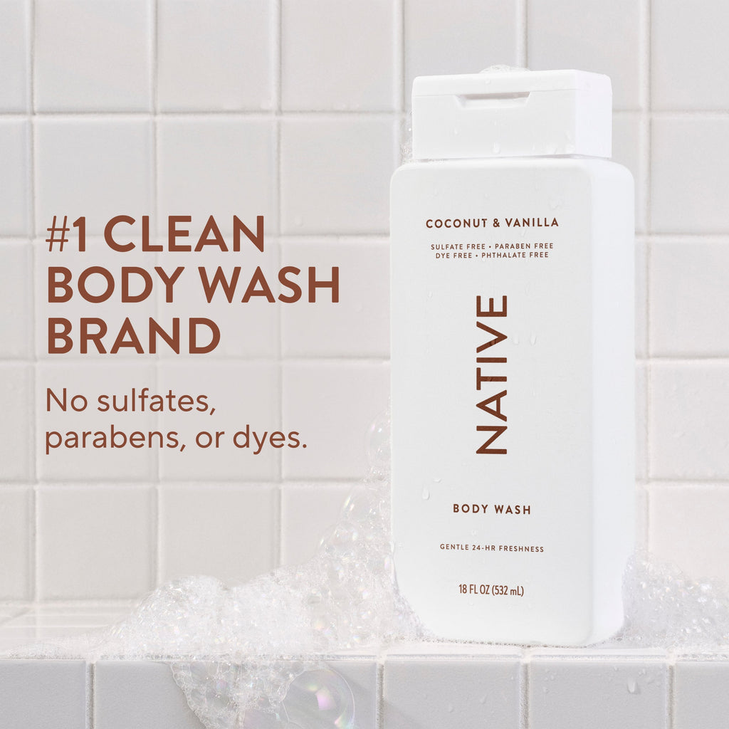 Coconut and Vanilla Body Wash Classic 18oz Care Collection