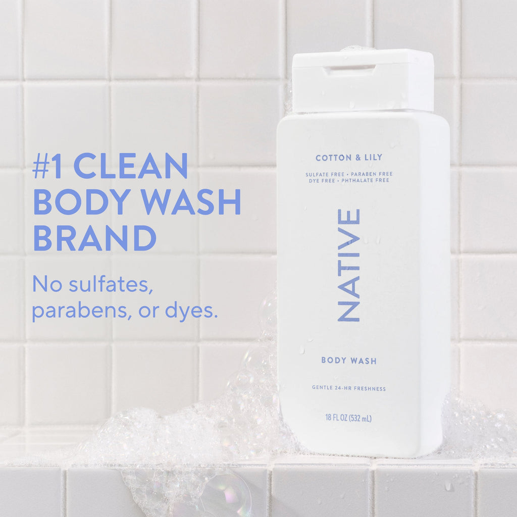 Cotton and Lily Body Wash Classic 18oz Care Collection