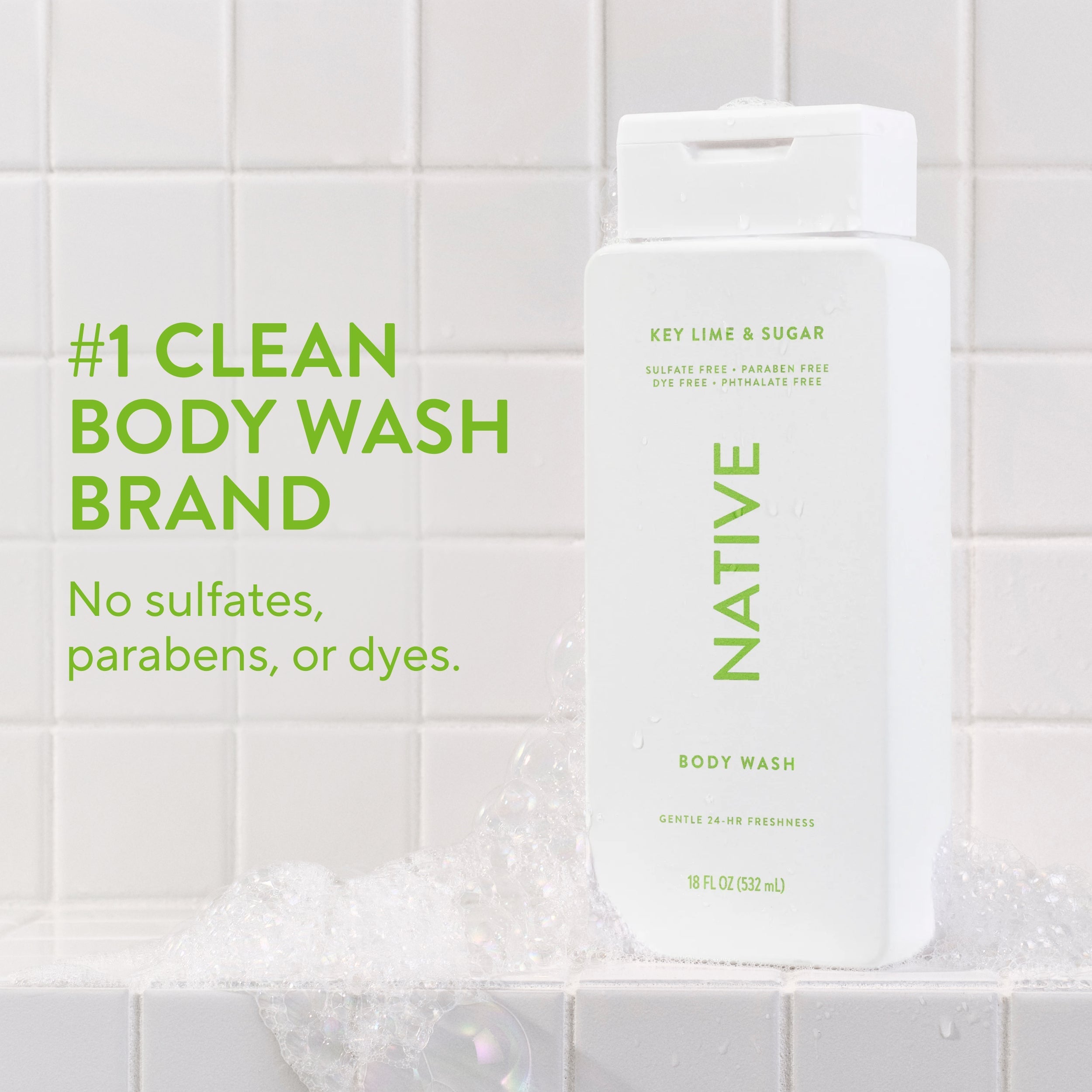Key Lime and Sugar Body Wash Classic 18oz Care Collection