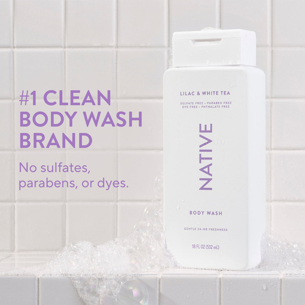 Lilac and White Tea Body Wash Classic 18oz Care Collection