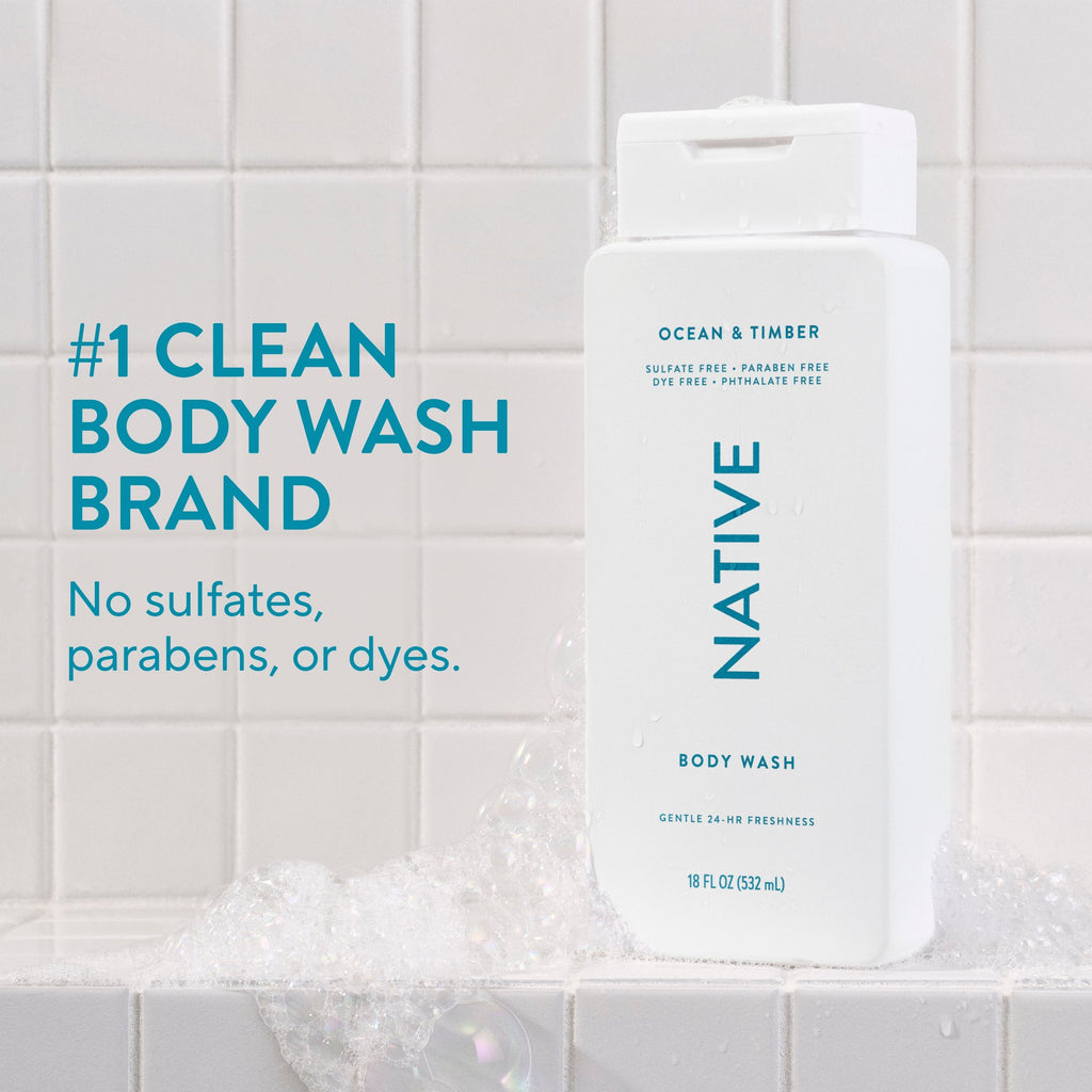 Ocean and Timber Body Wash Classic 18oz Care Collection