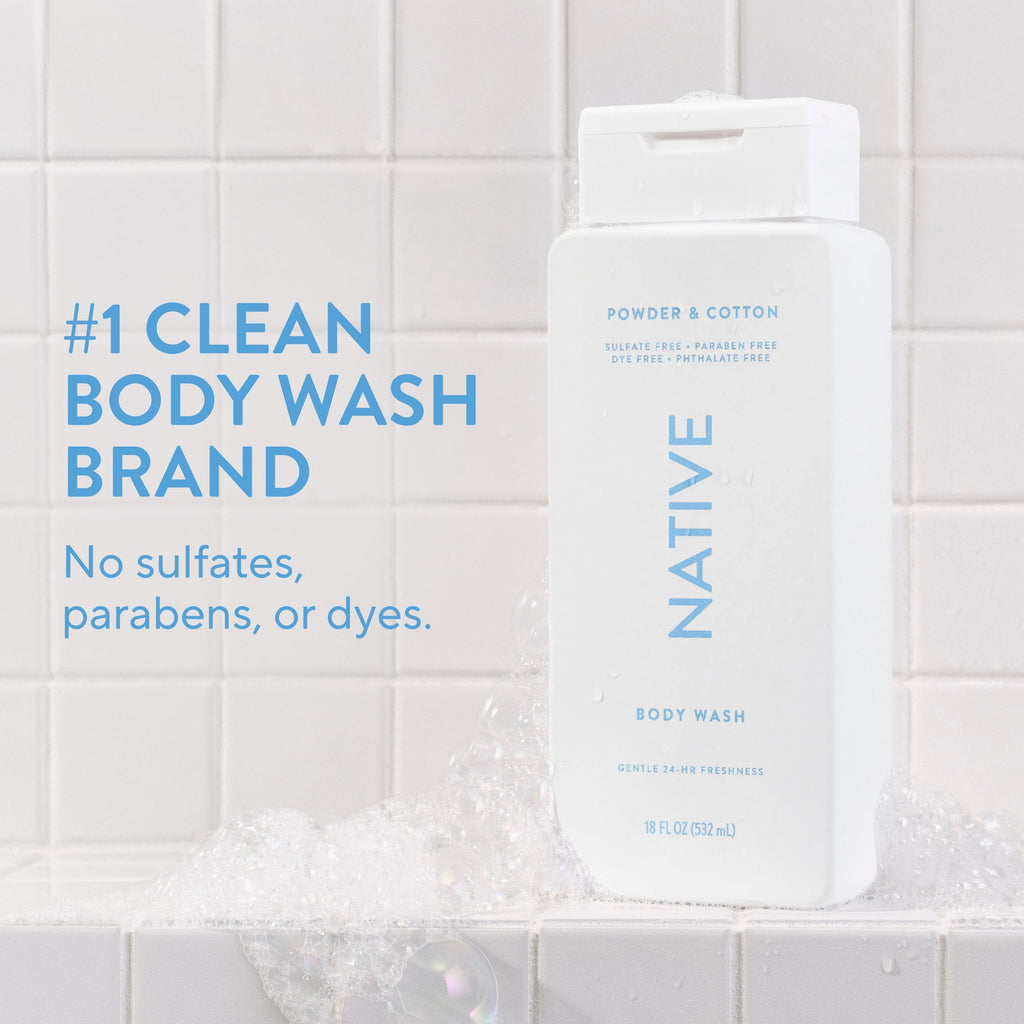 Powder and Cotton Body Wash Classic 18oz Care Collection