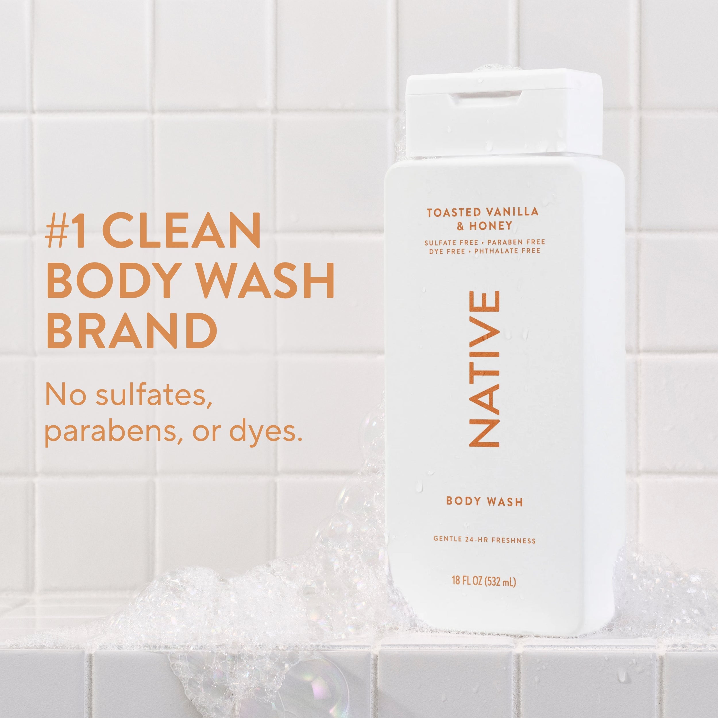 Toasted Vanilla and Honey Body Wash Classic 18oz Care Collection