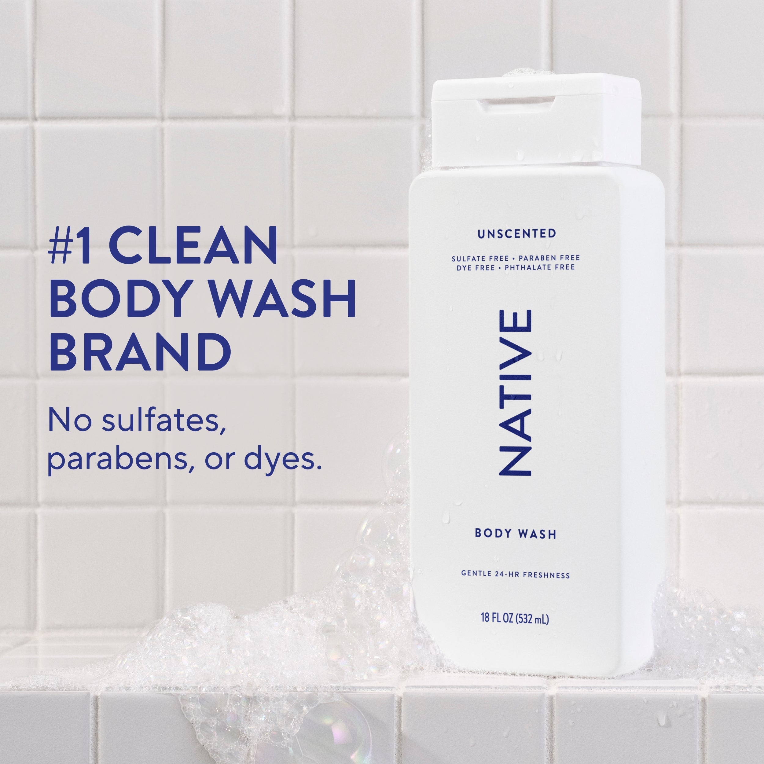 Unscented Body Wash Classic 18oz Care Collection