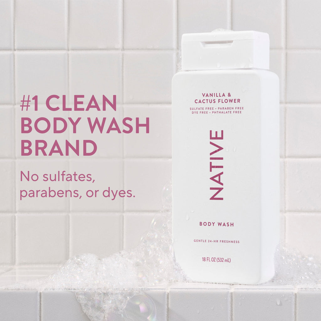 Vanilla and Cactus Flower Body Wash Classic 18oz Care Collection