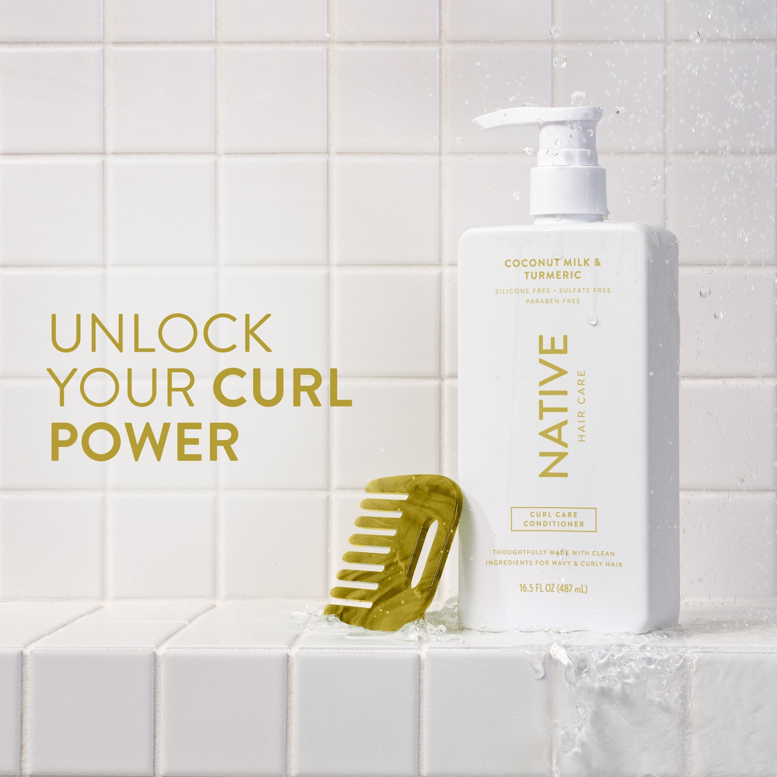 Coconut Milk and Turmeric Curl Care Conditioner Classic 16.5oz Care Collection