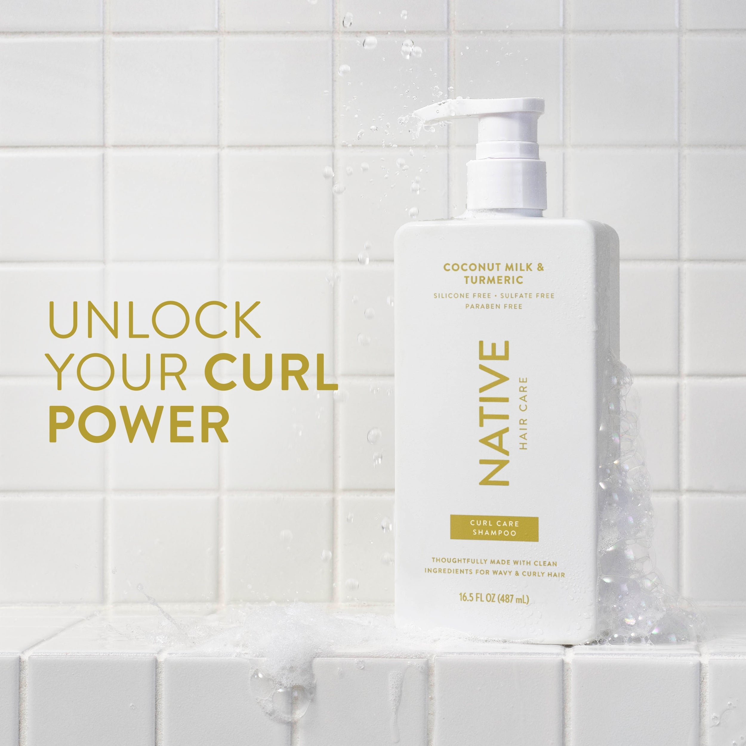 Coconut Milk and Turmeric Curl Care Shampoo Classic 16.5oz Care Collection