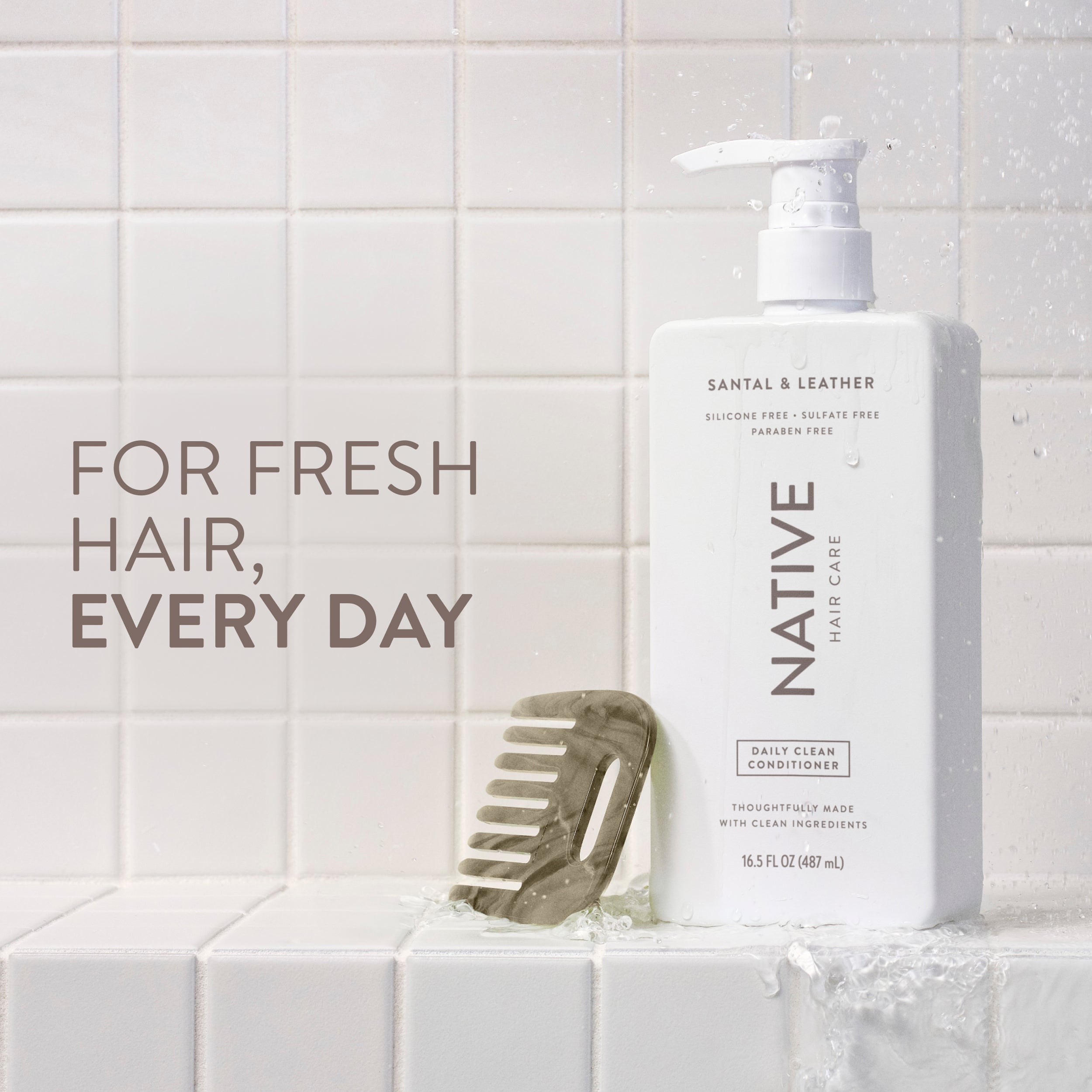 Santal and Leather Daily Clean Conditioner Classic 16.5oz Care Collection
