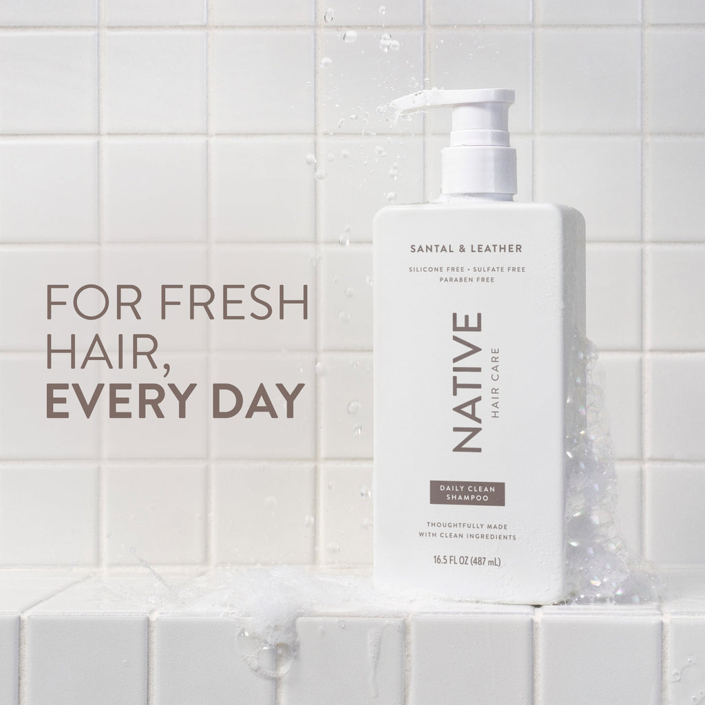 Santal and Leather Daily Clean Shampoo Classic 16.5oz Care Collection