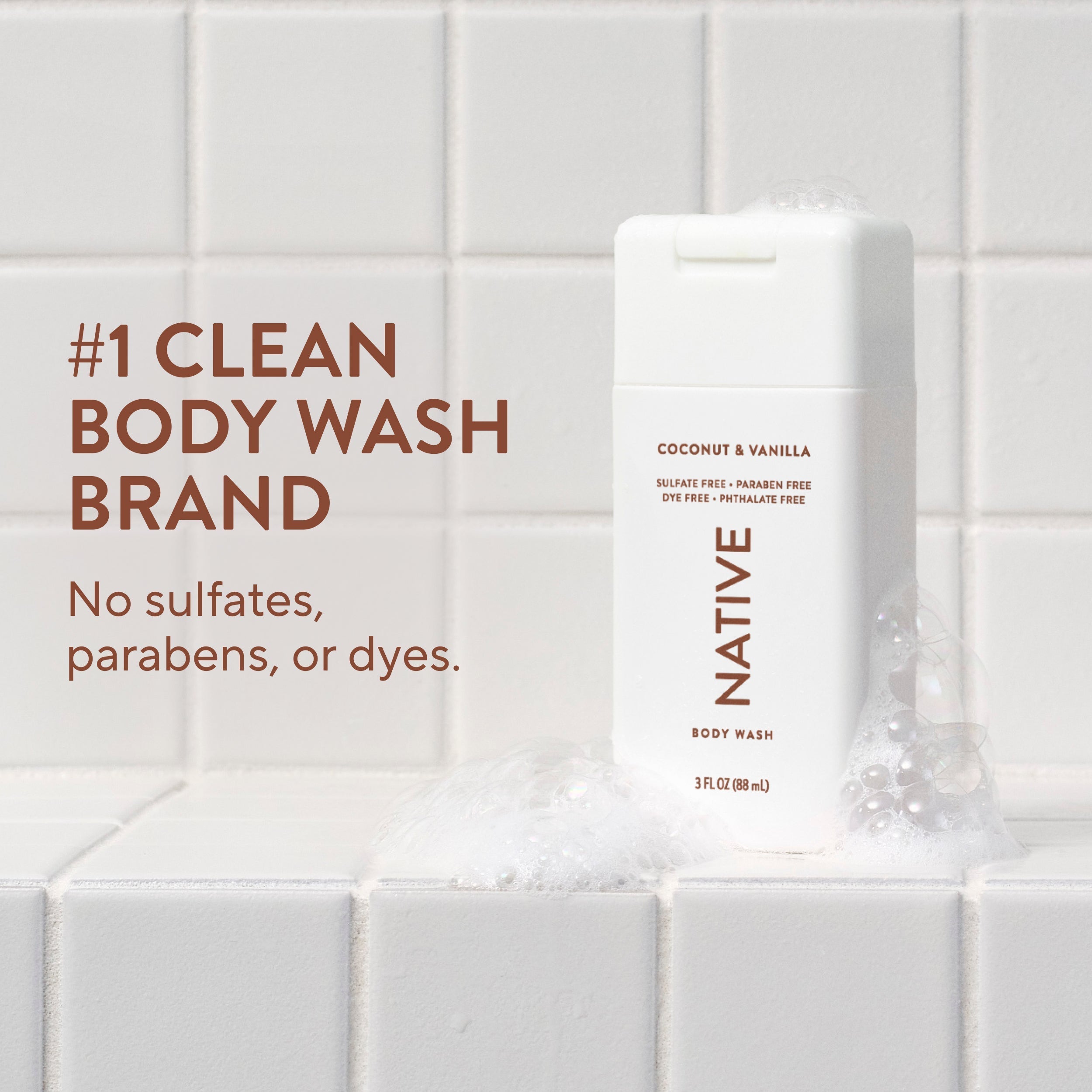 Coconut and Vanilla Mini Body Wash Classic 3oz Care Collection
