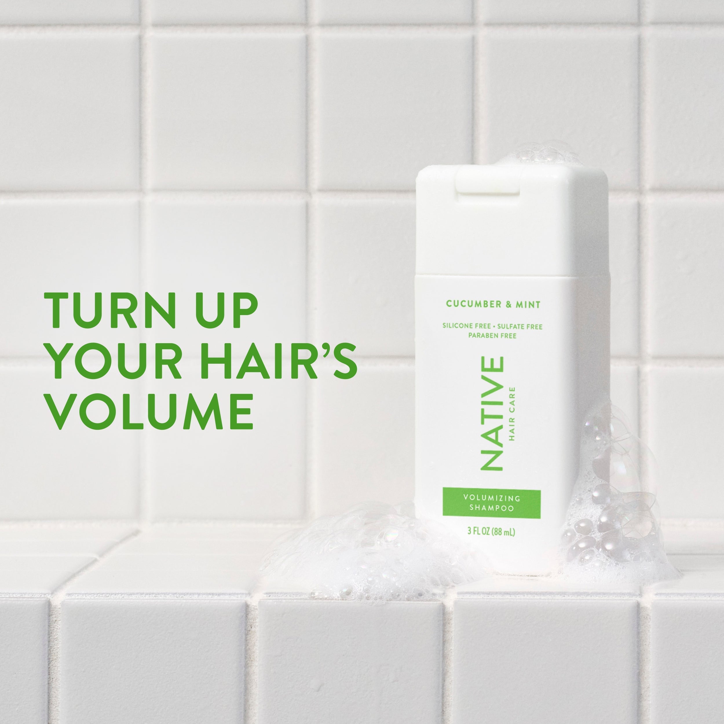 Cucumber and Mint Mini Volumizing Shampoo Classic 3oz Care Collection