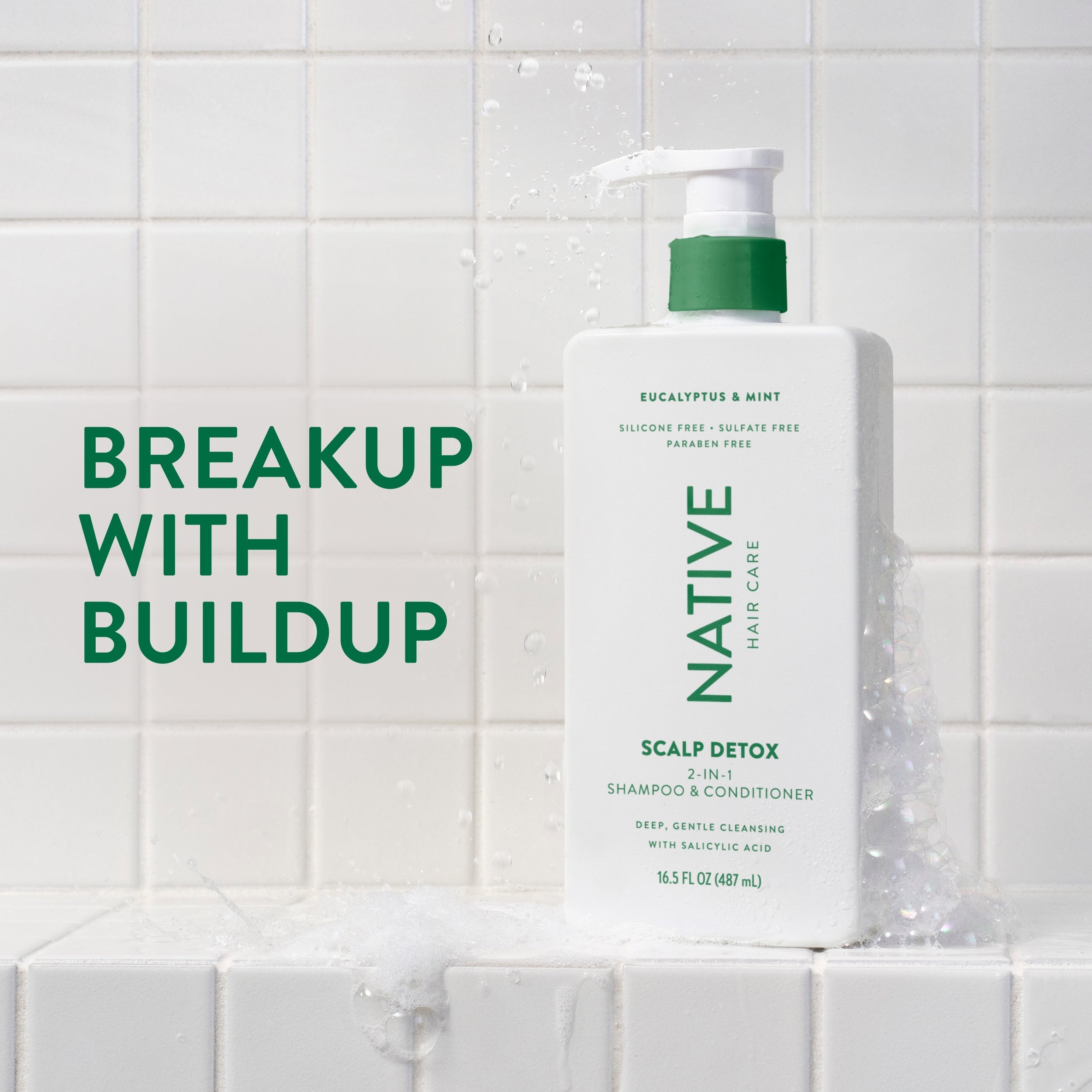 Eucalyptus and Mint Scalp Clarifying 2 in 1 Shampoo and Conditioner Classic 16.5oz Care Collection