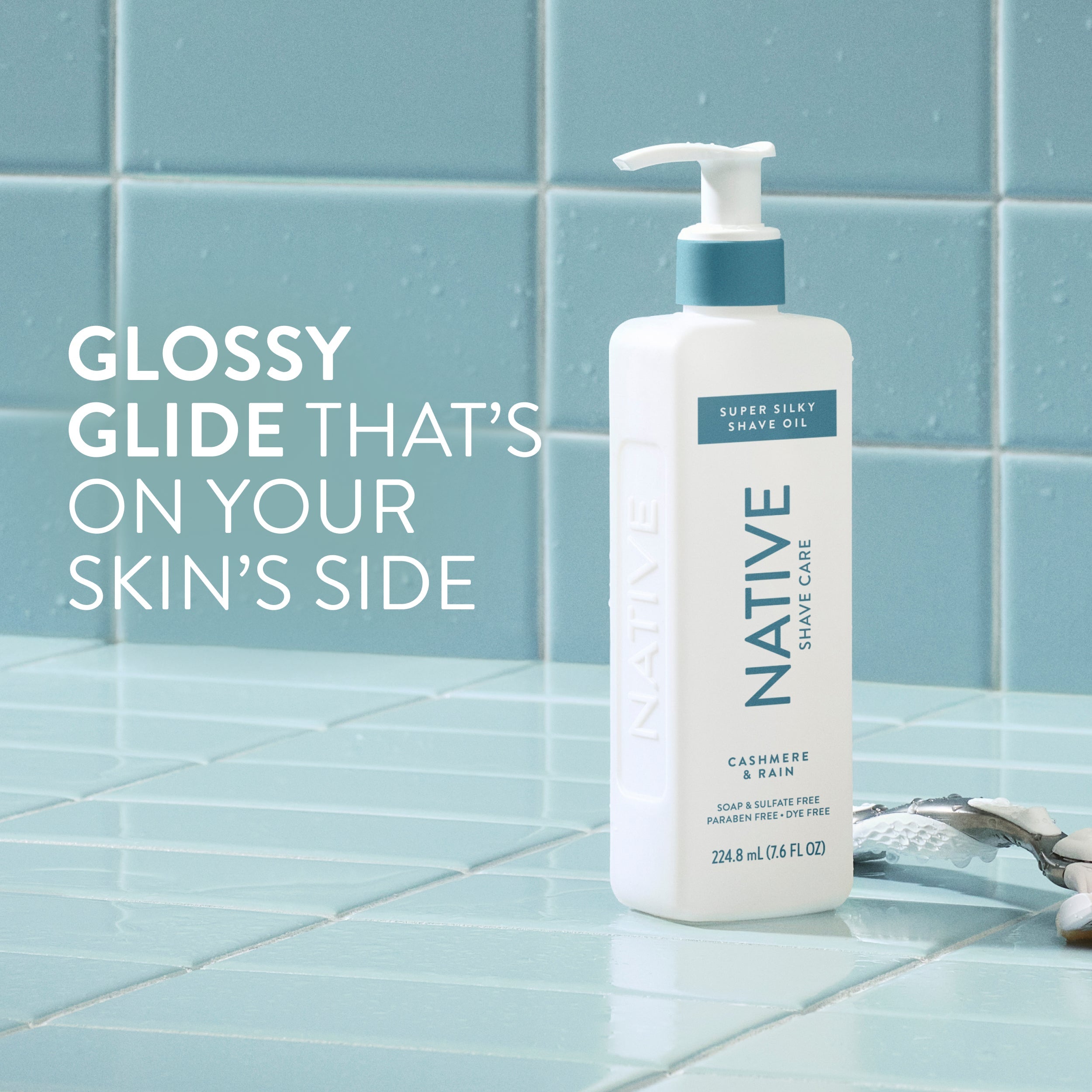 Cashmere and Rain Silky Smooth Shave Oil Classic 7.6oz Care Collection