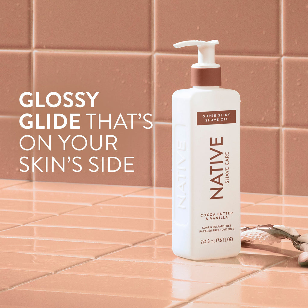 Cocoa Butter and Vanilla Silky Smooth Shave Oil Classic 7.6oz Care Collection