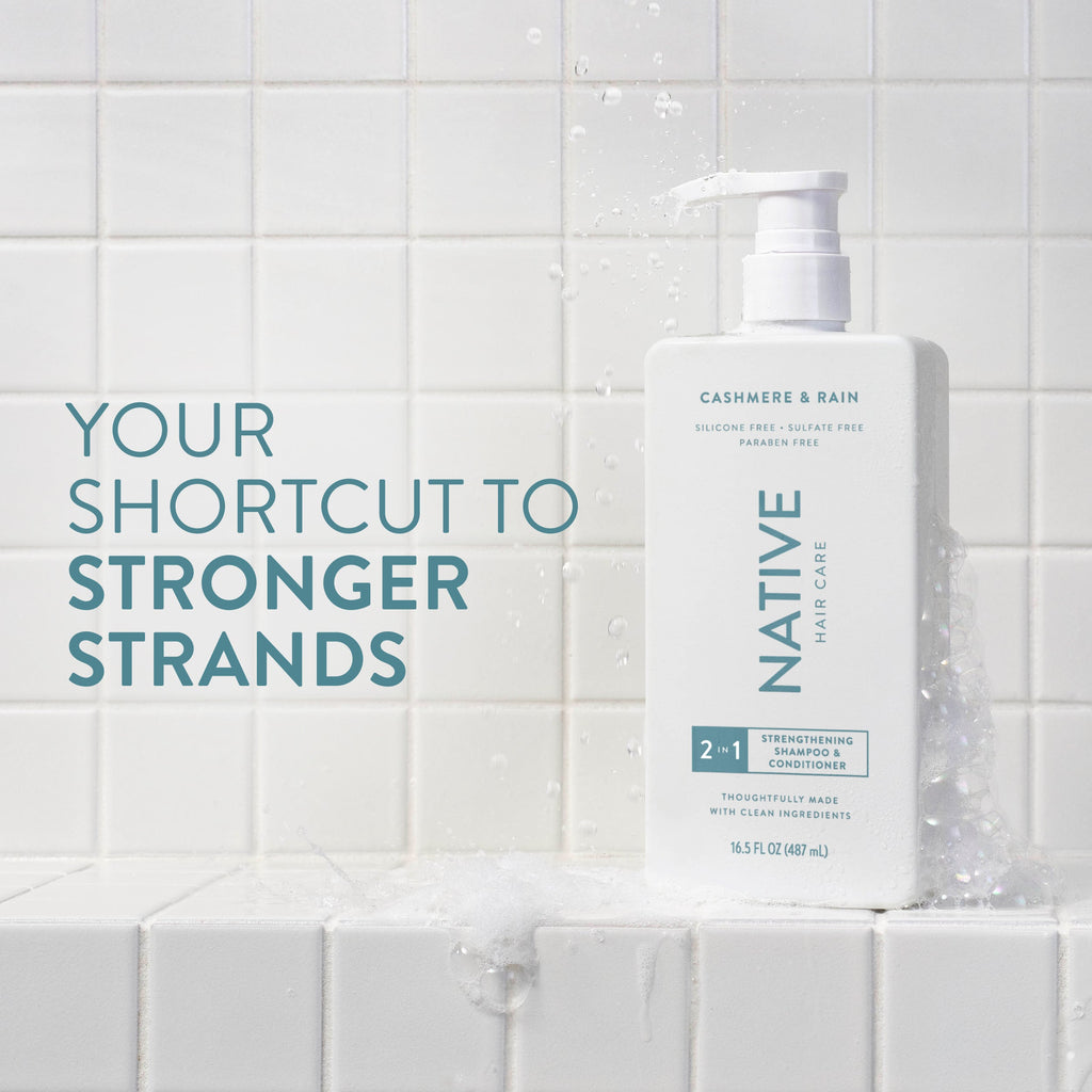 Cashmere and Rain Strengthening 2 in 1 Shampoo and Conditioner Classic 16.5oz Care Collection