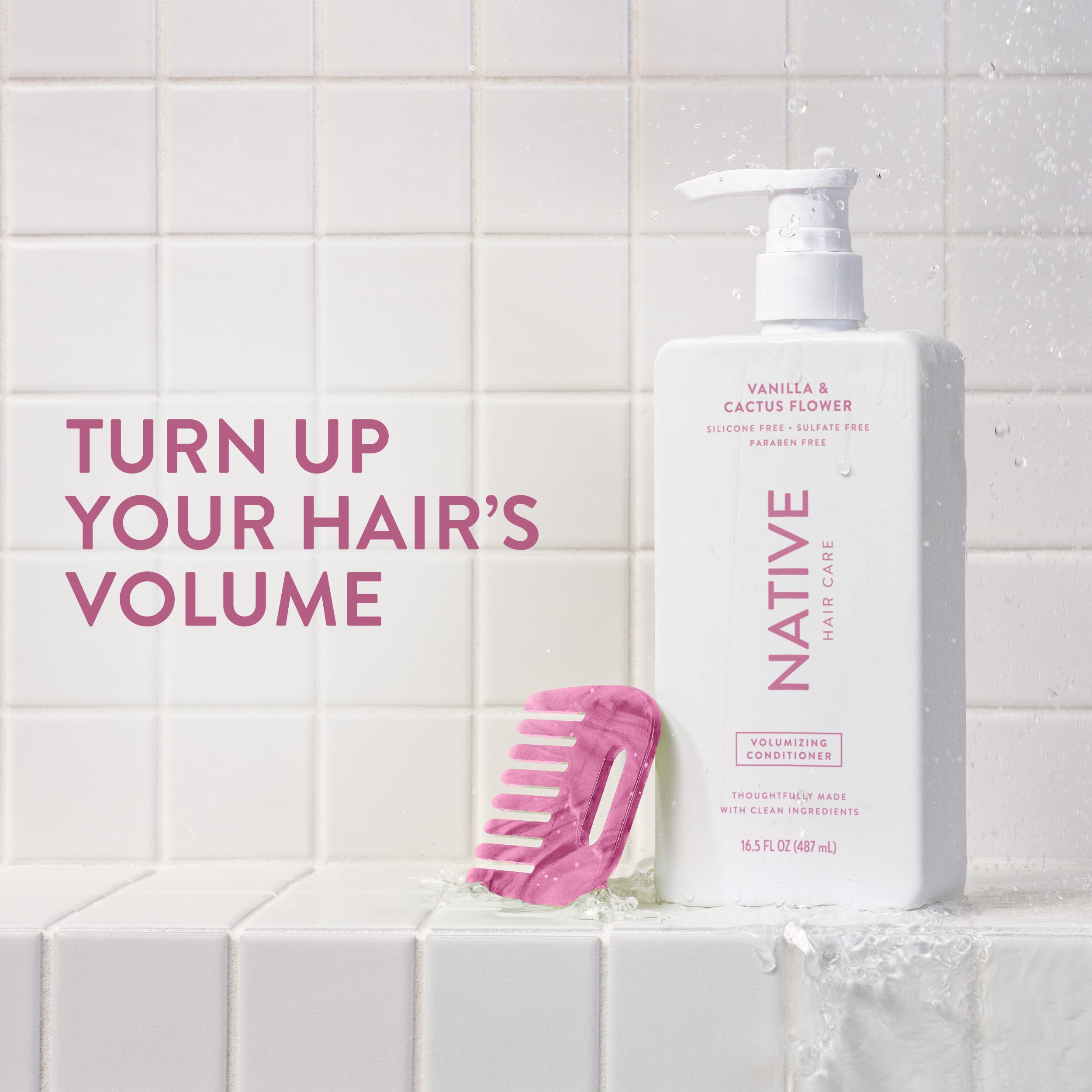 Vanilla and Cactus Flower Volumizing Conditioner Classic 16.5oz Care Collection
