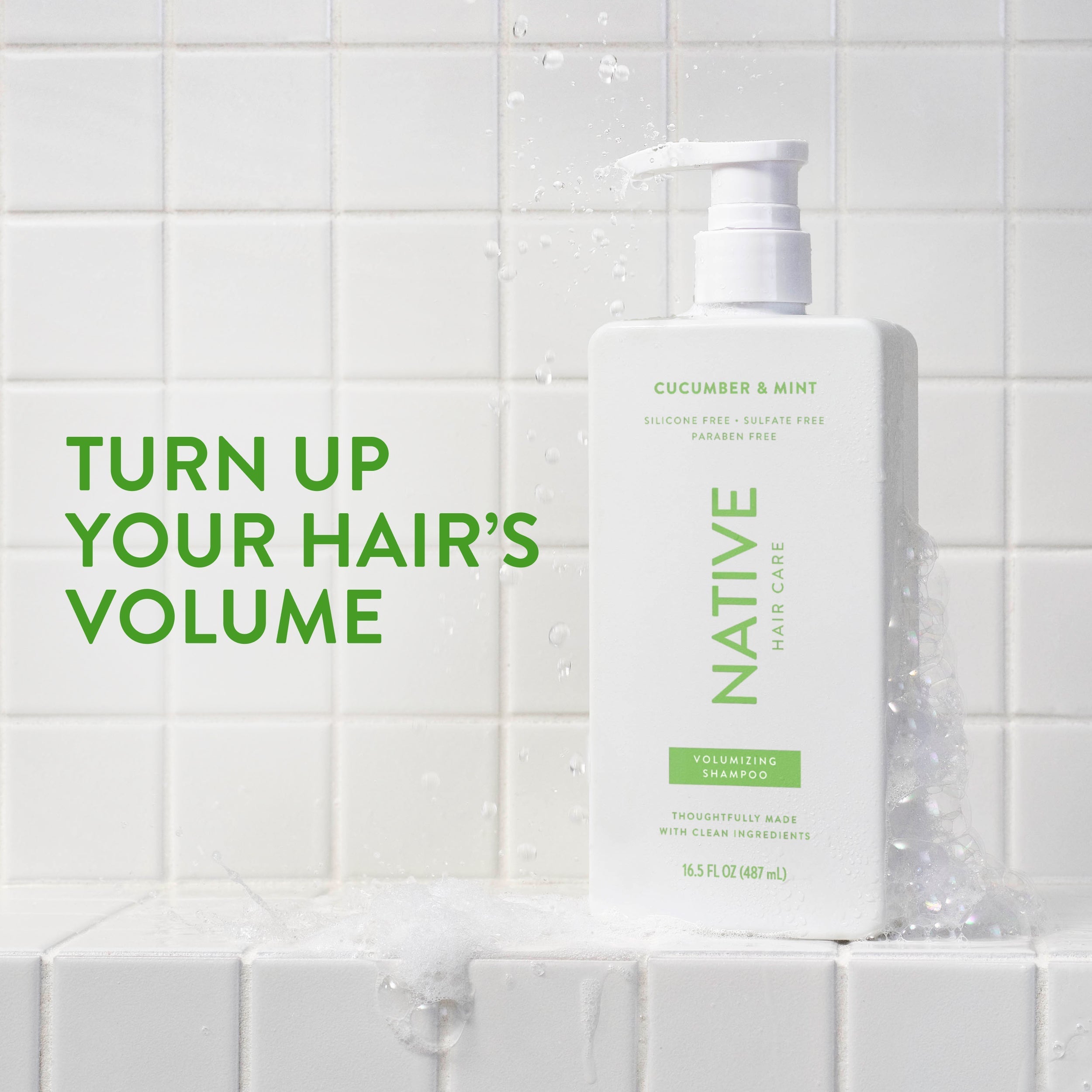 Cucumber and Mint Volumizing Shampoo Classic 16.5oz Care Collection