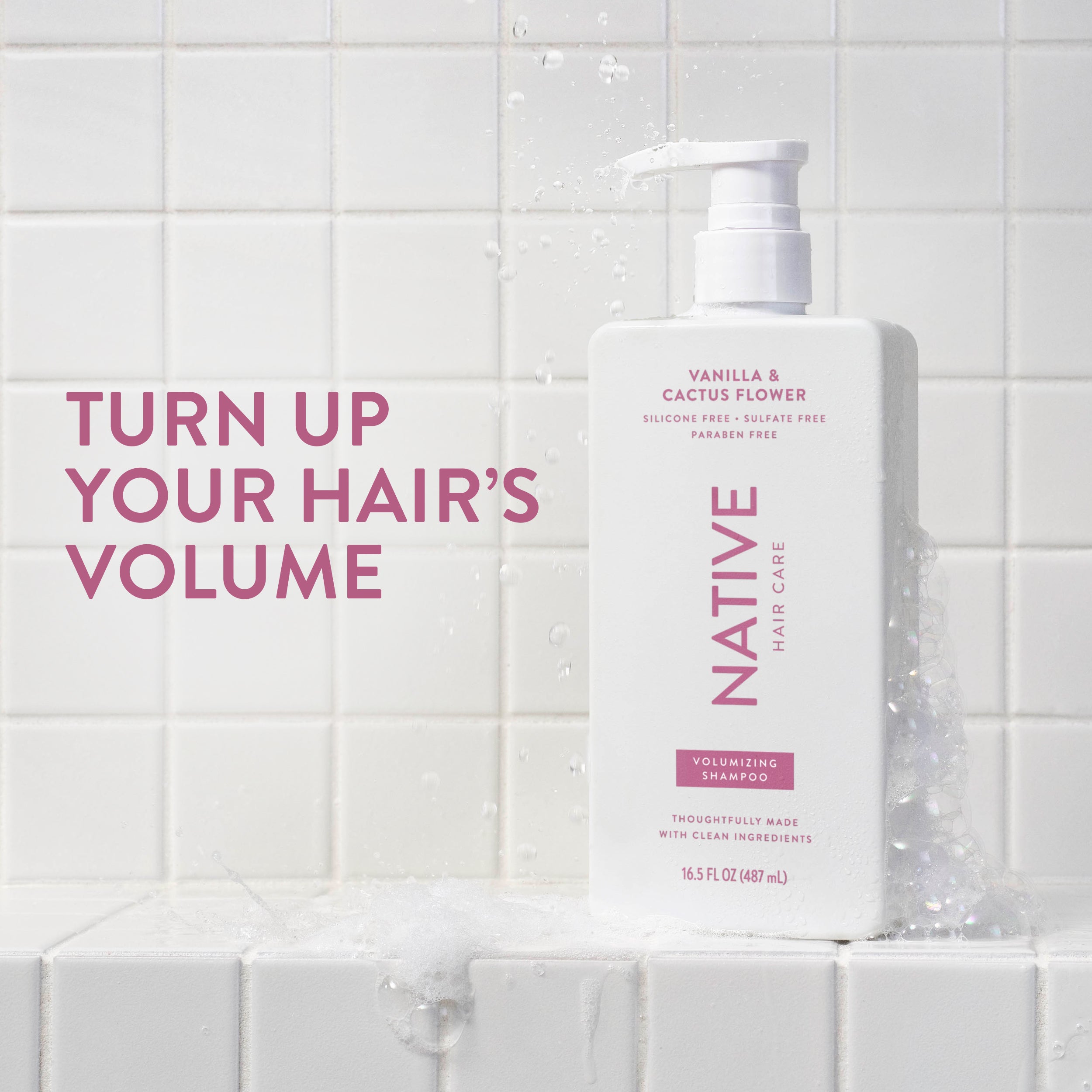 Vanilla and Cactus Flower Volumizing Shampoo Classic 16.5oz Care Collection