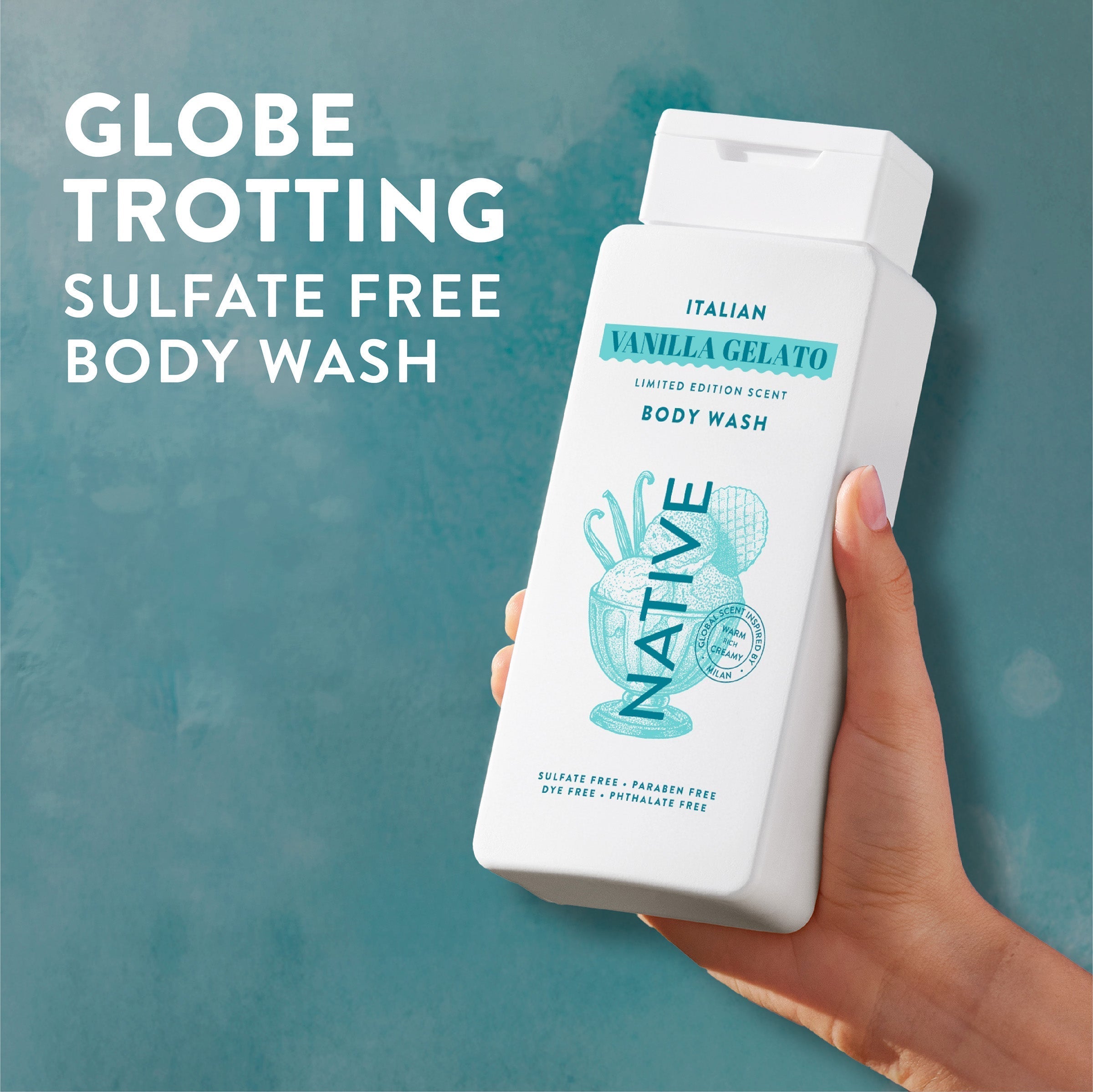 Italian Vanilla Gelato Body Wash Limited Edition 18oz Care Collection