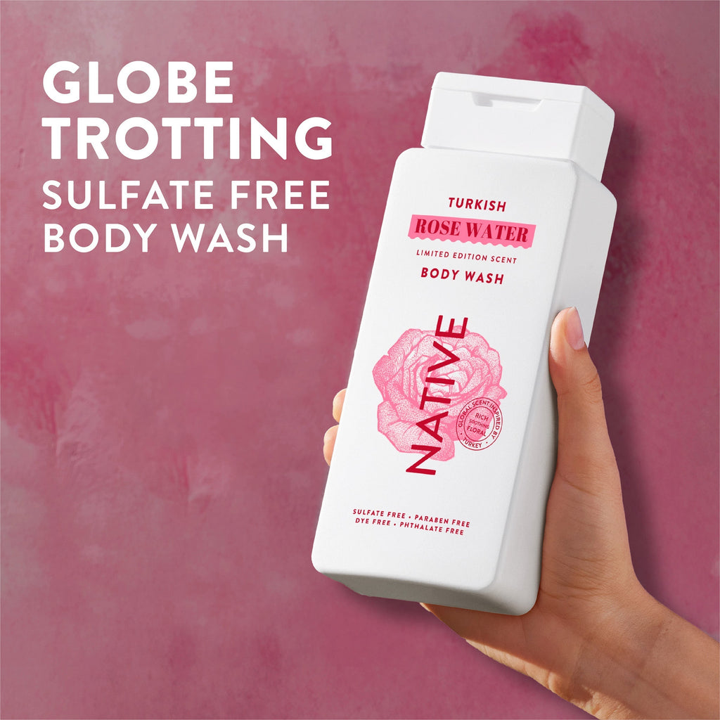 Turkish Rose Water Body Wash Limited Edition 18oz Care Collection