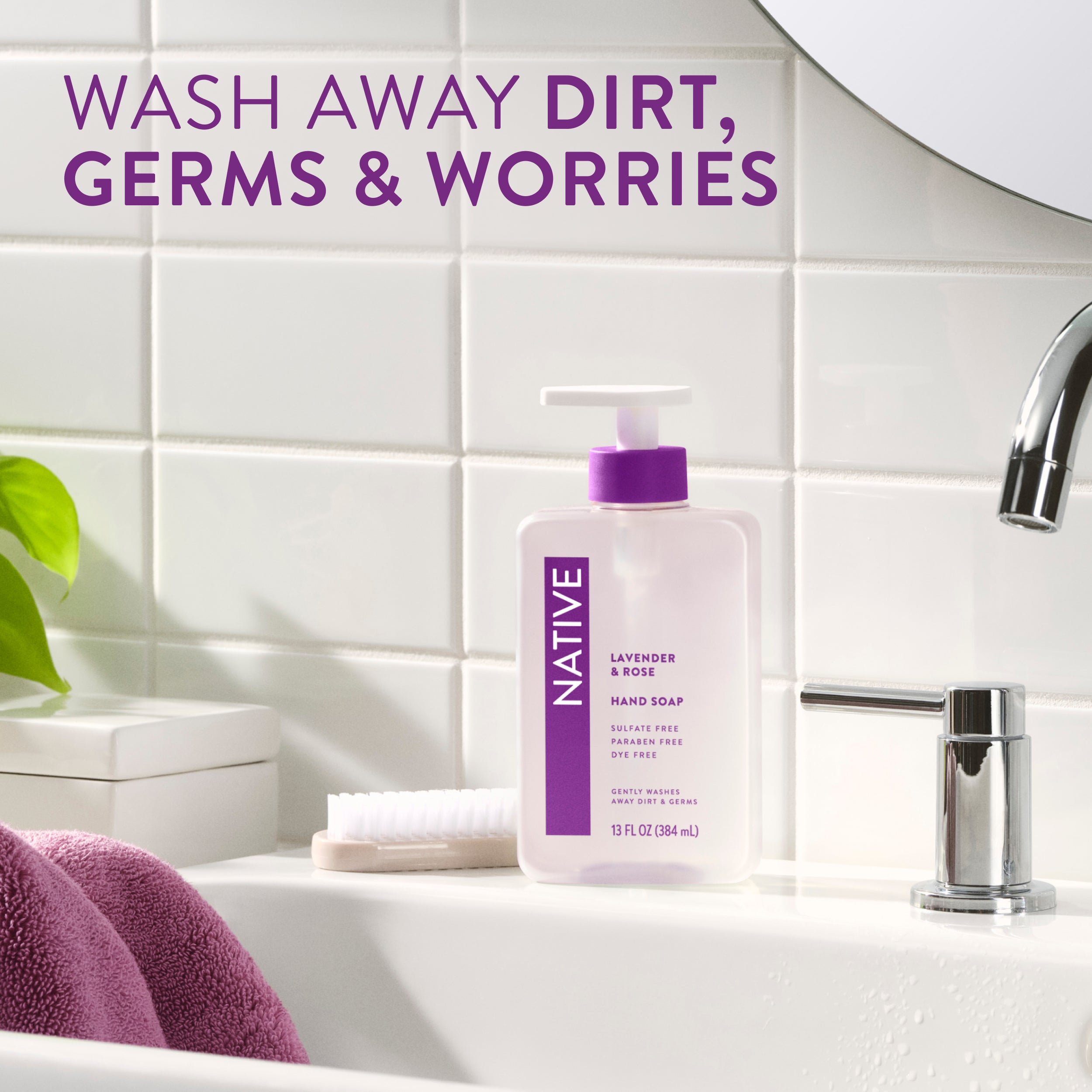 Lavender and Rose Hand Soap Classic 13oz Care Collection