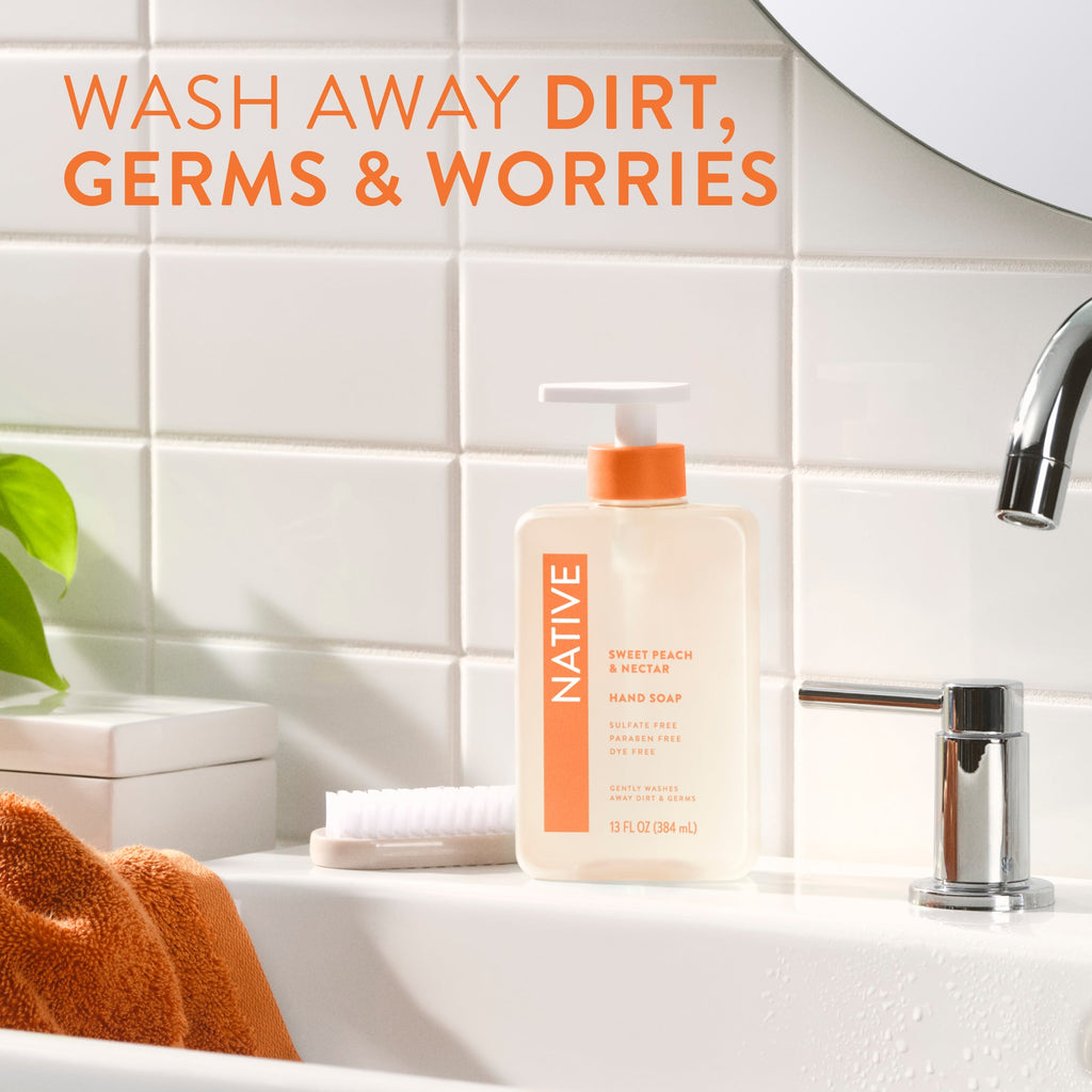 Sweet Peach and Nectar Hand Soap Classic 13oz Care Collection