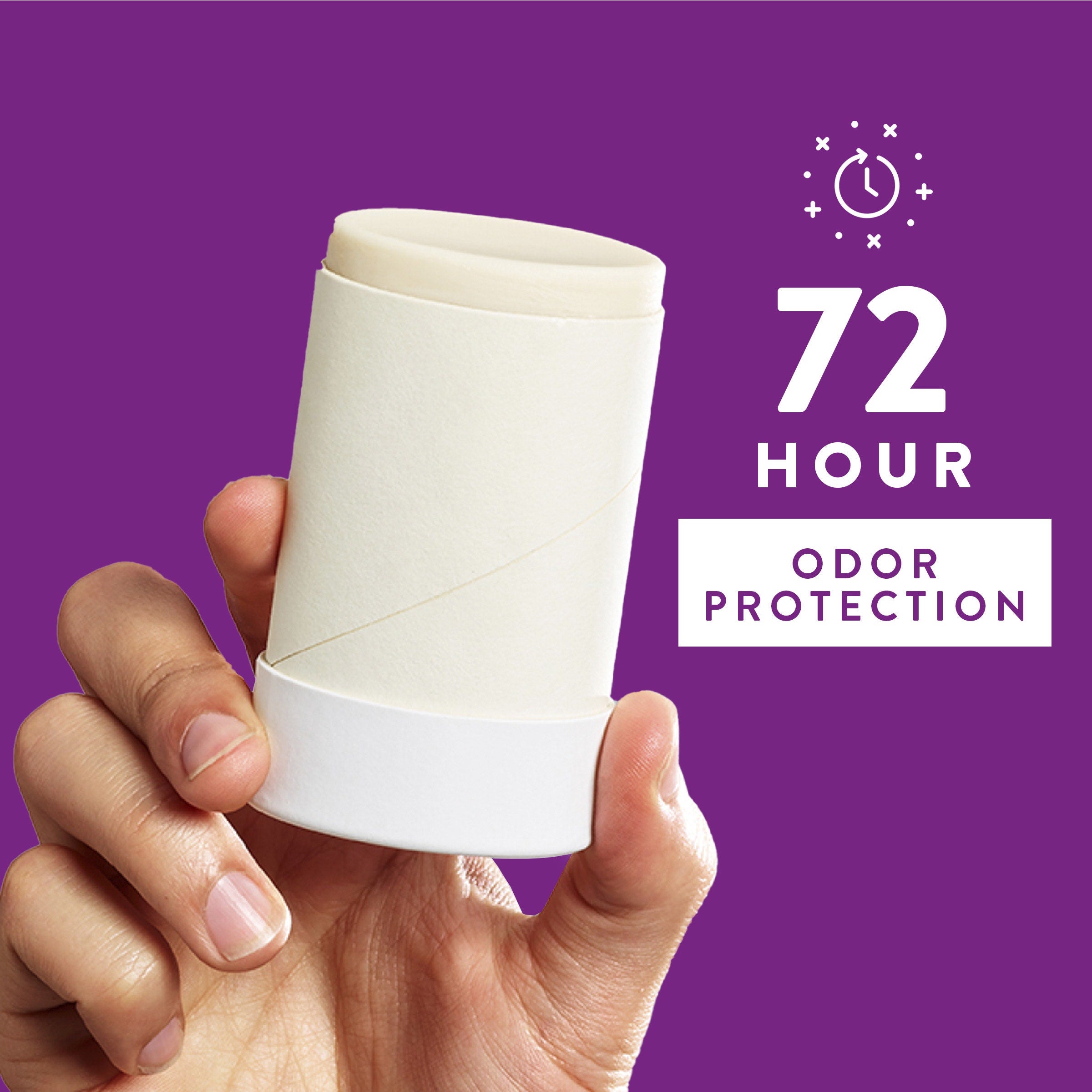 Lavender and Rose Plastic Free Deodorant Stick Classic 2.65oz Care Collection