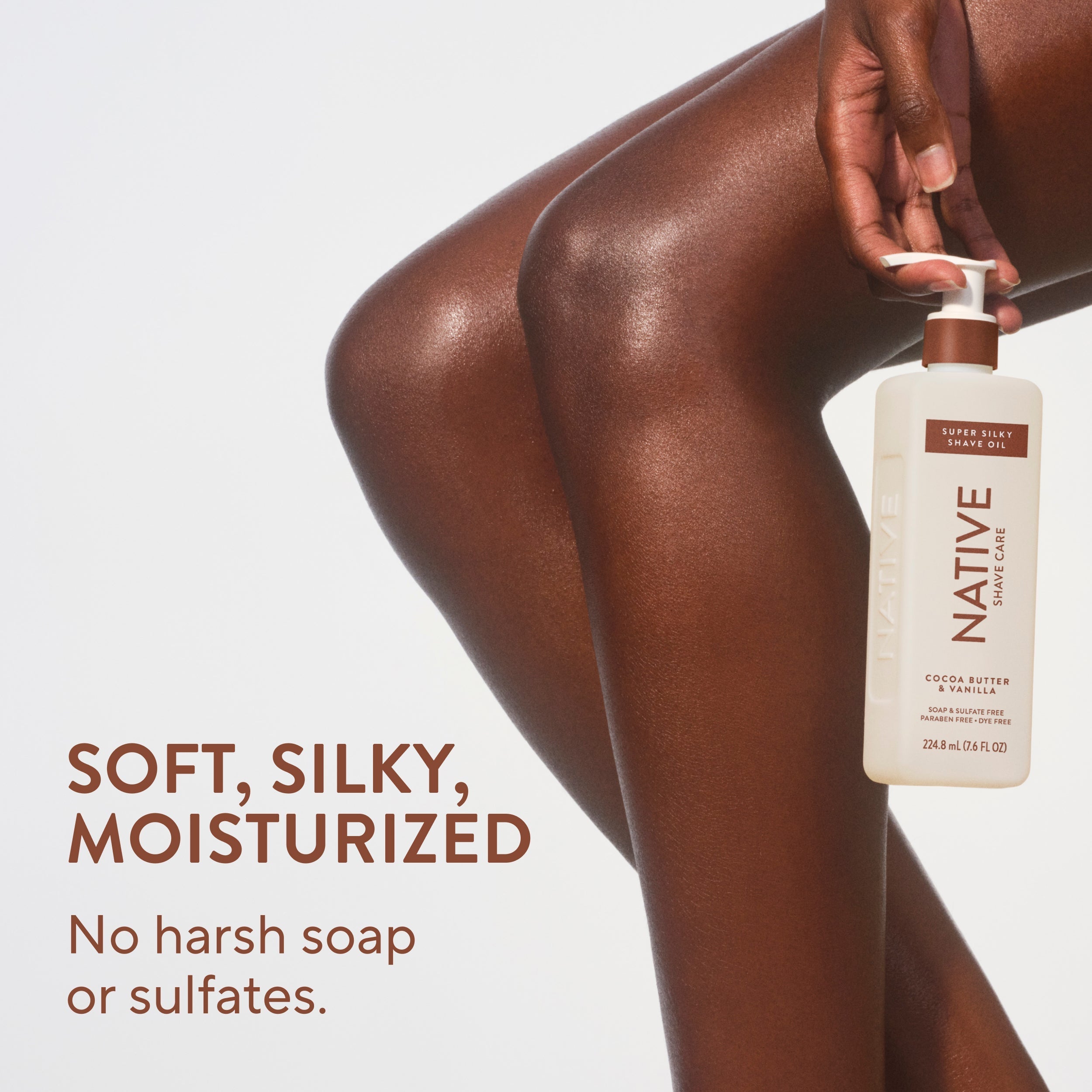 Cocoa Butter and Vanilla Silky Smooth Shave Oil Classic 7.6oz Care Collection