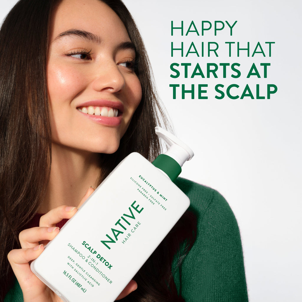 Eucalyptus and Mint Scalp Clarifying 2 in 1 Shampoo and Conditioner Classic 16.5oz Care Collection