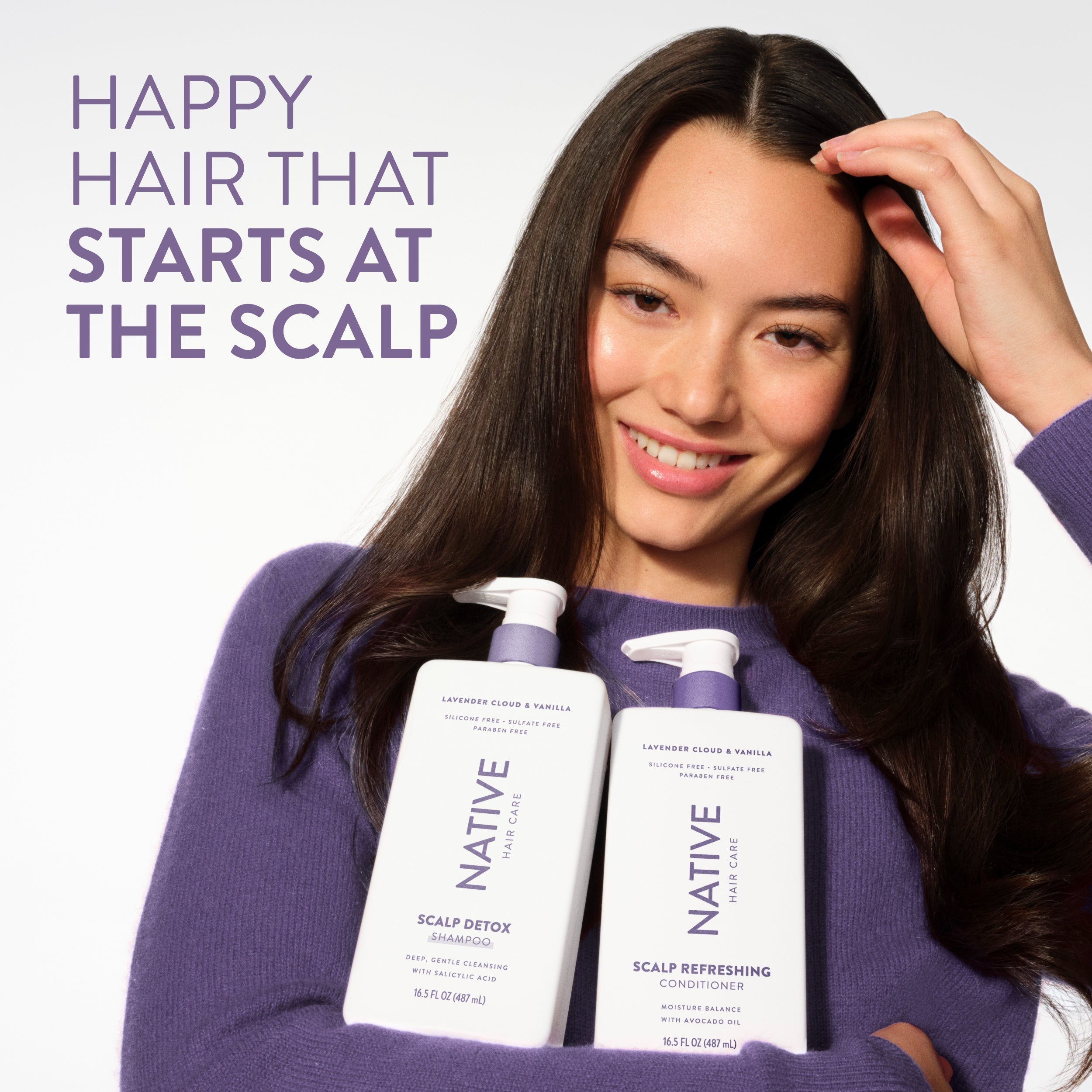 Lavender Cloud and Vanilla Scalp Clarifying Shampoo Classic 16.5oz Care Collection