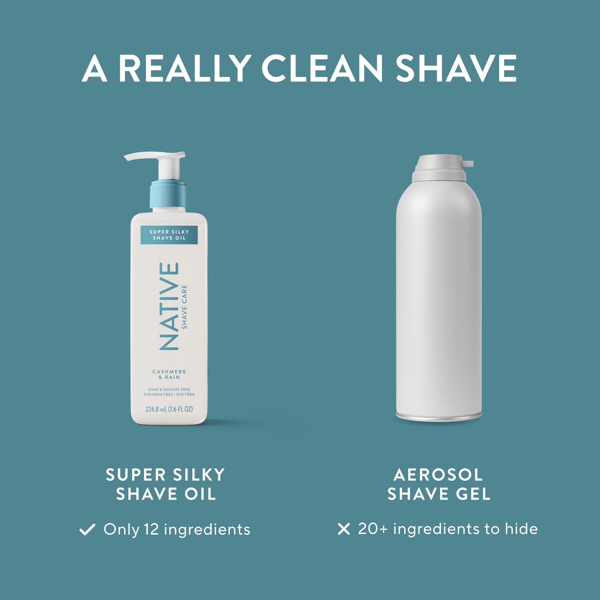 Cashmere and Rain Silky Smooth Shave Oil Classic 7.6oz Care Collection
