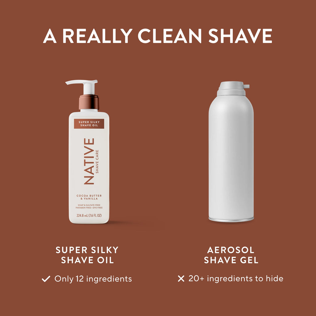 Cocoa Butter and Vanilla Silky Smooth Shave Oil Classic 7.6oz Care Collection