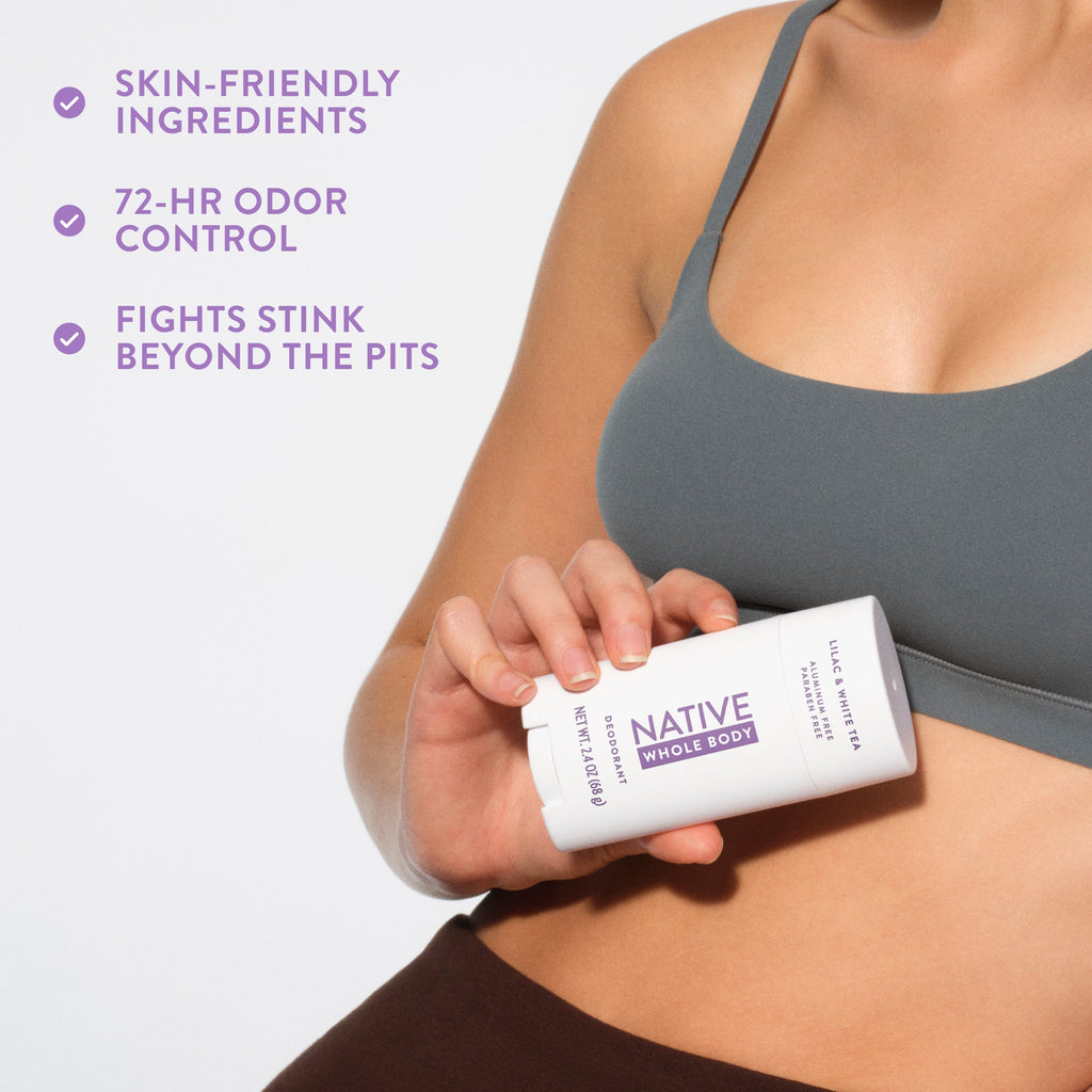 Lilac and White Tea Whole Body Deodorant Stick Classic 2.4oz Care Collection
