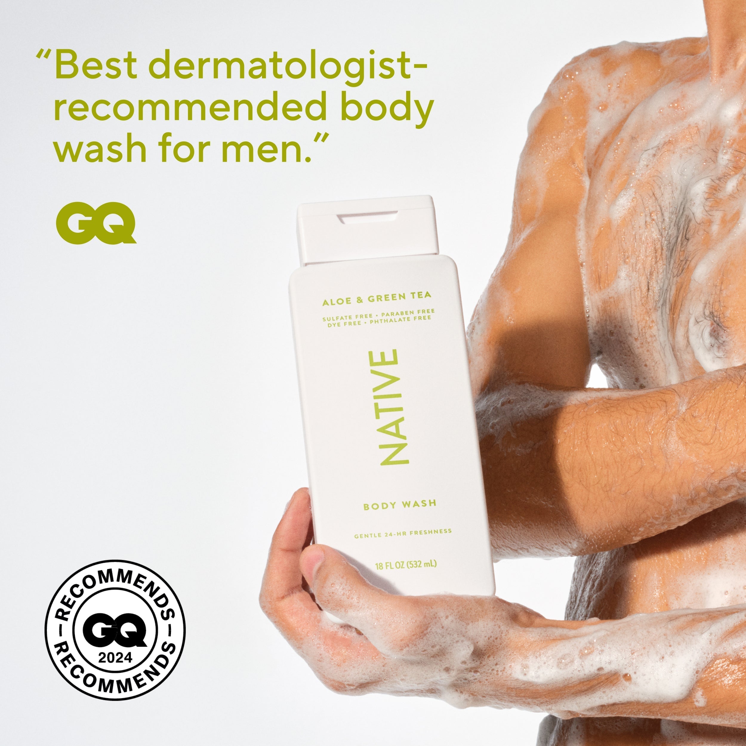 Aloe and Green Tea Body Wash Classic 18oz Care Collection