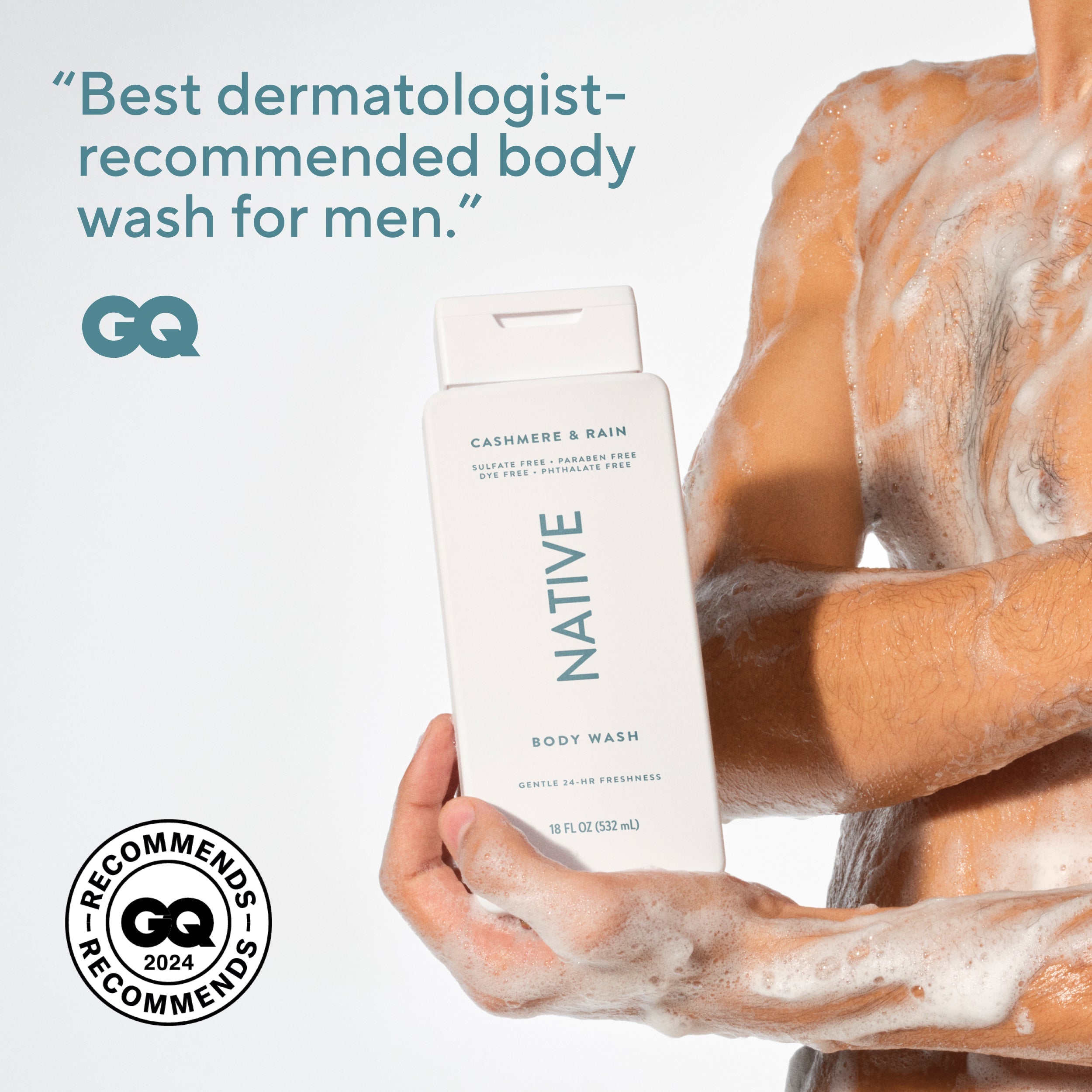 Cashmere and Rain Body Wash Classic 18oz Care Collection