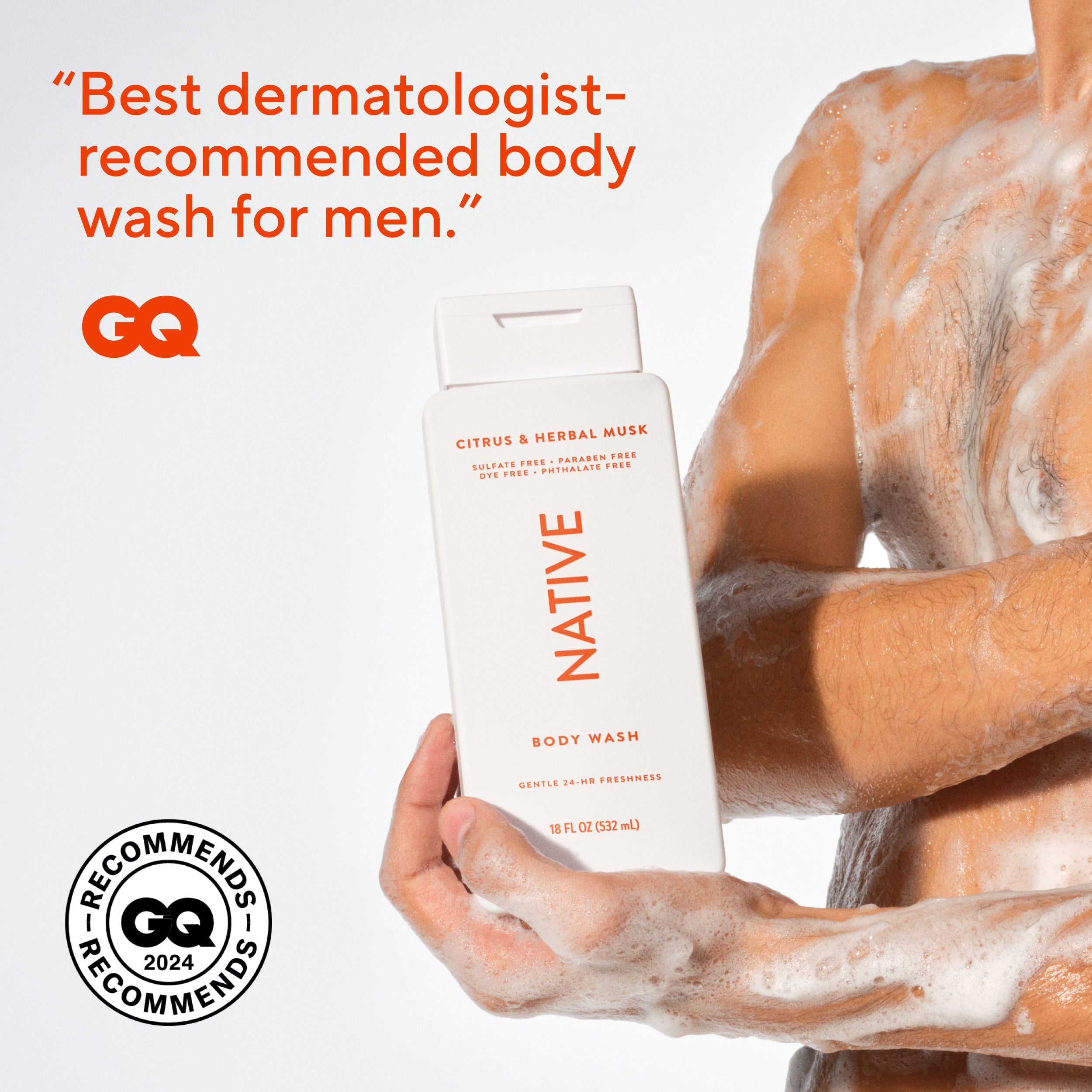 Citrus and Herbal Musk Body Wash Classic 18oz Care Collection