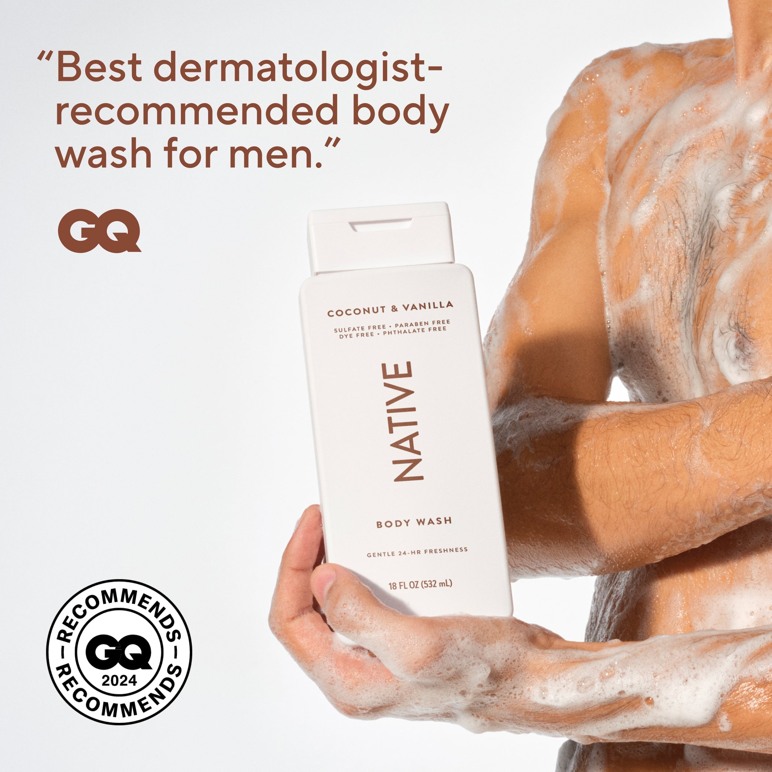 Coconut and Vanilla Body Wash Classic 18oz Care Collection