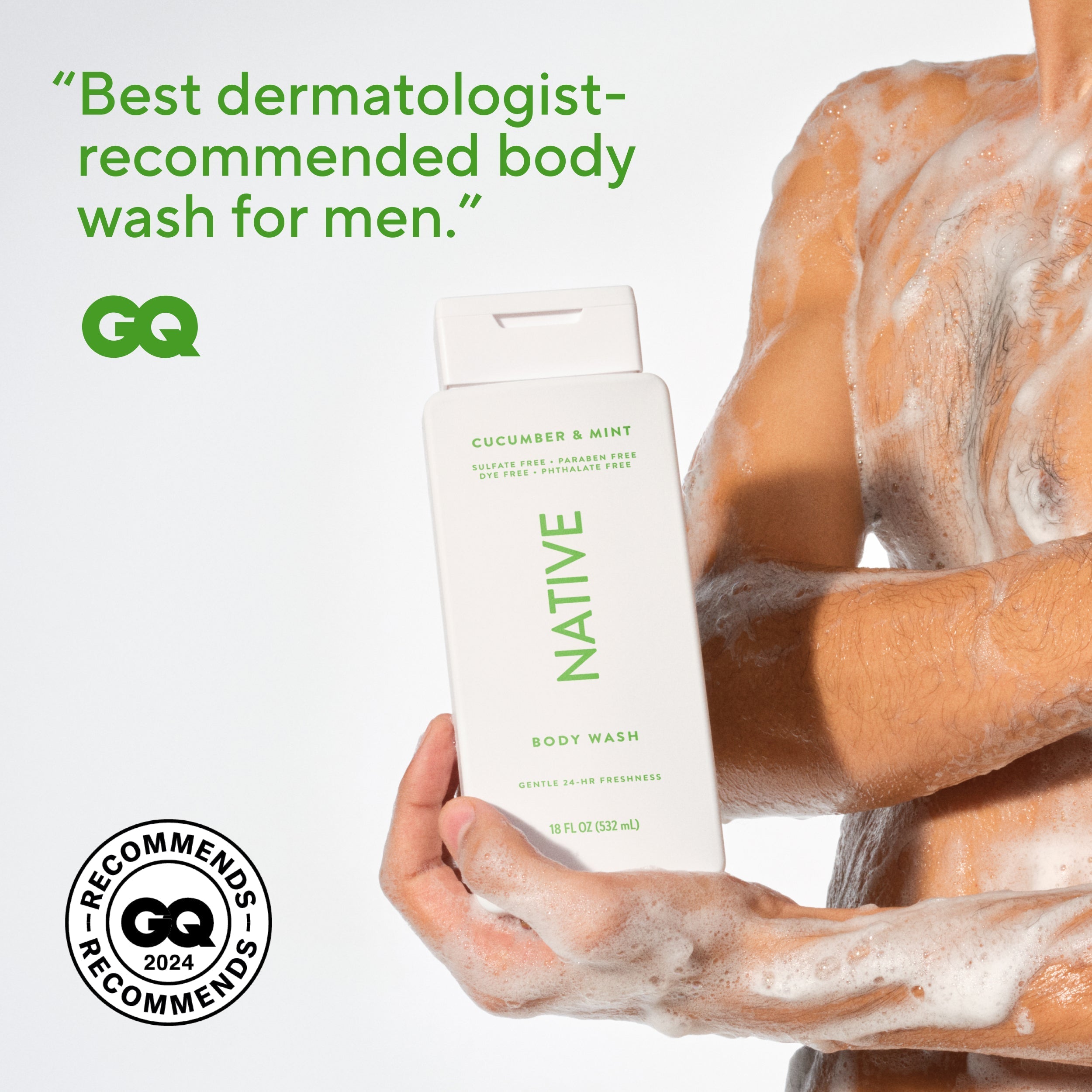 Cucumber and Mint Body Wash Classic 18oz Care Collection