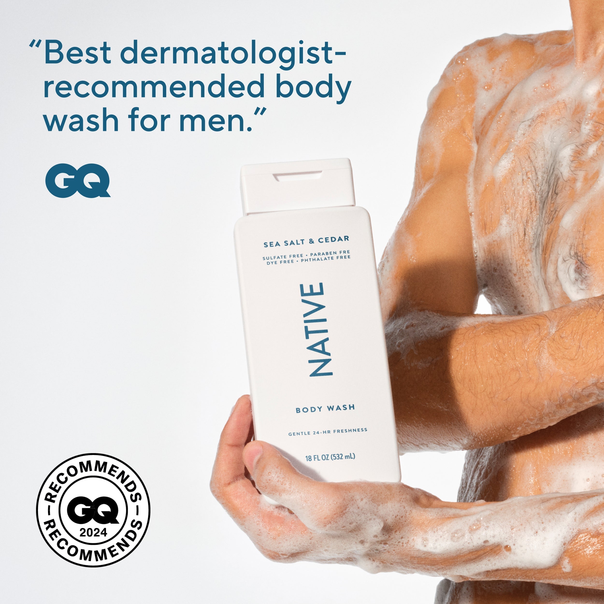 Sea Salt and Cedar Body Wash Classic 18oz Care Collection