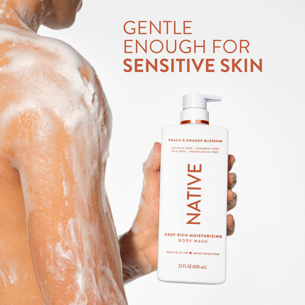 Peach and Orange Blossom Moisturizing Body Wash Classic 22oz Care Collection